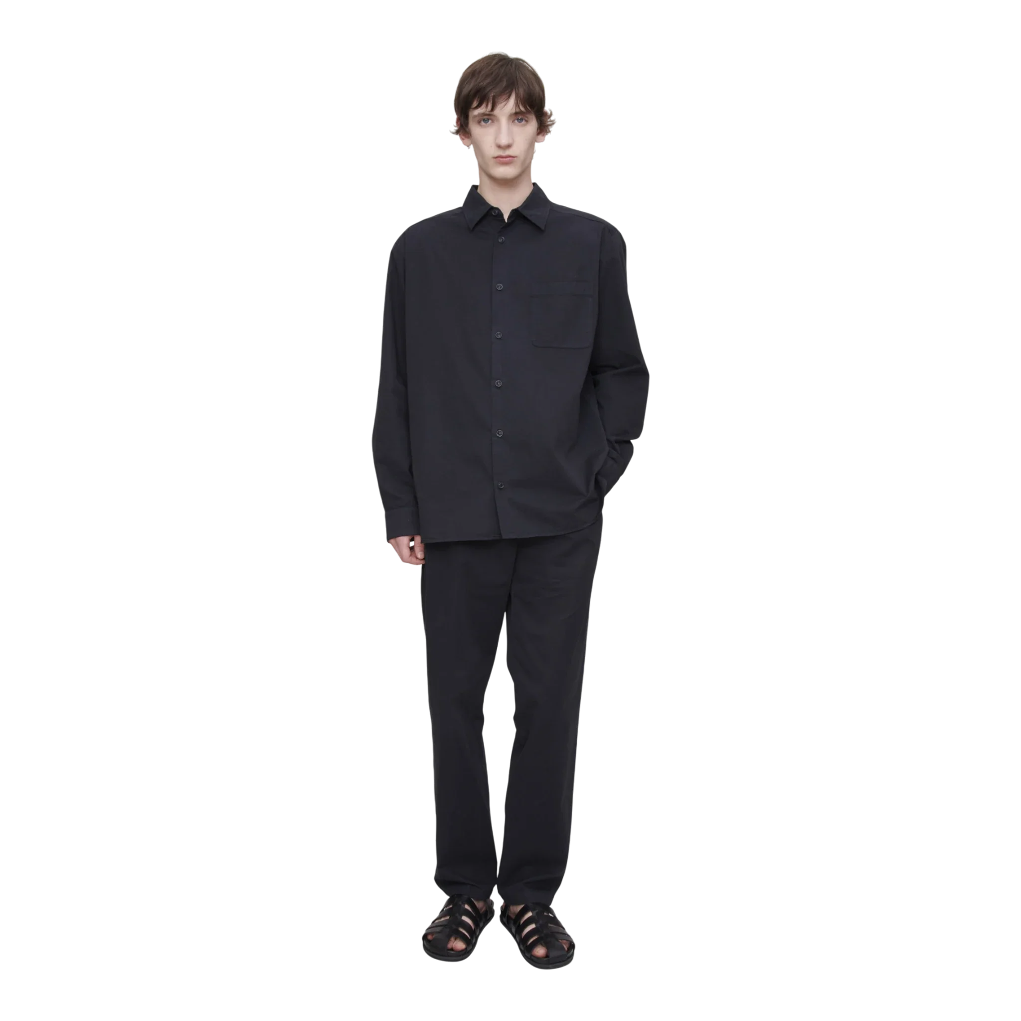 A.P.C. - Chemise Malo Logo Shirt - False Black - Image 3