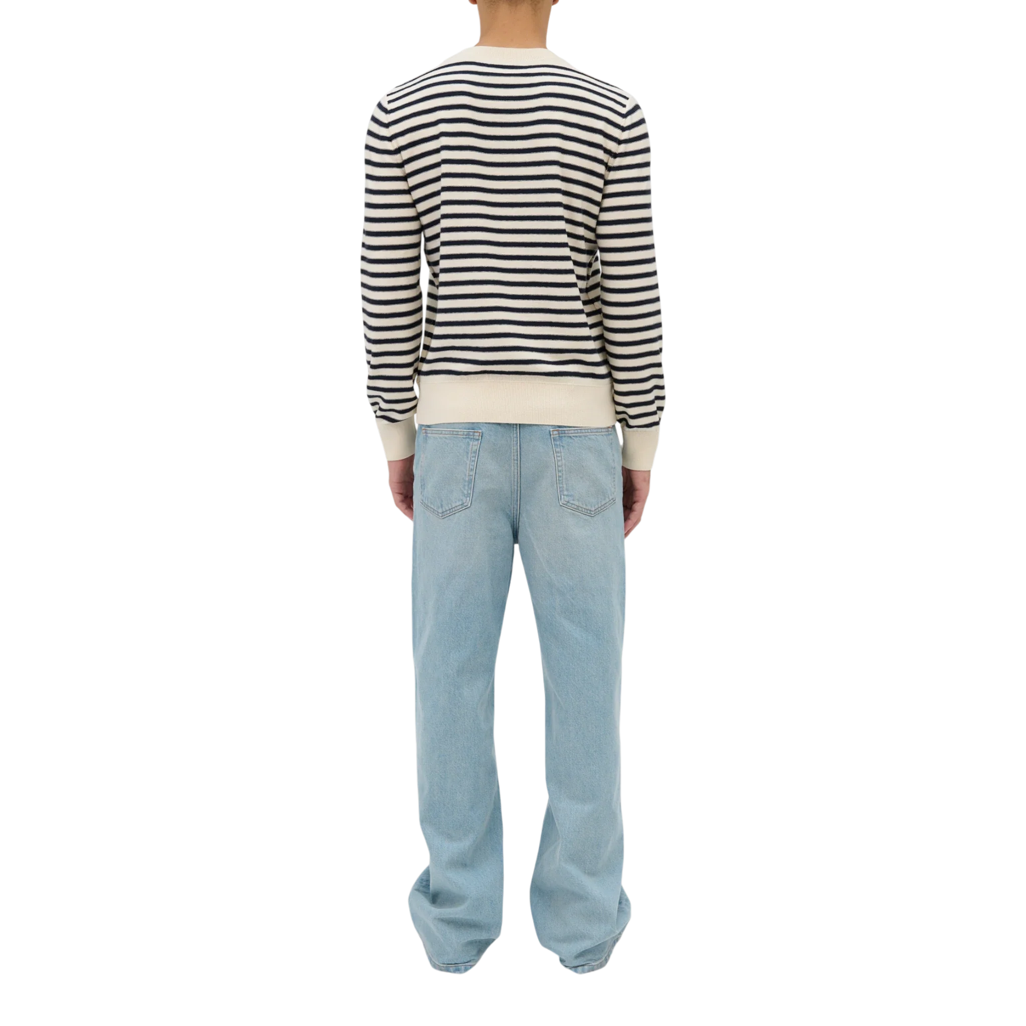 A.P.C. - Pull Paul Knitwear - Ecru/Dark Navy - Image 2