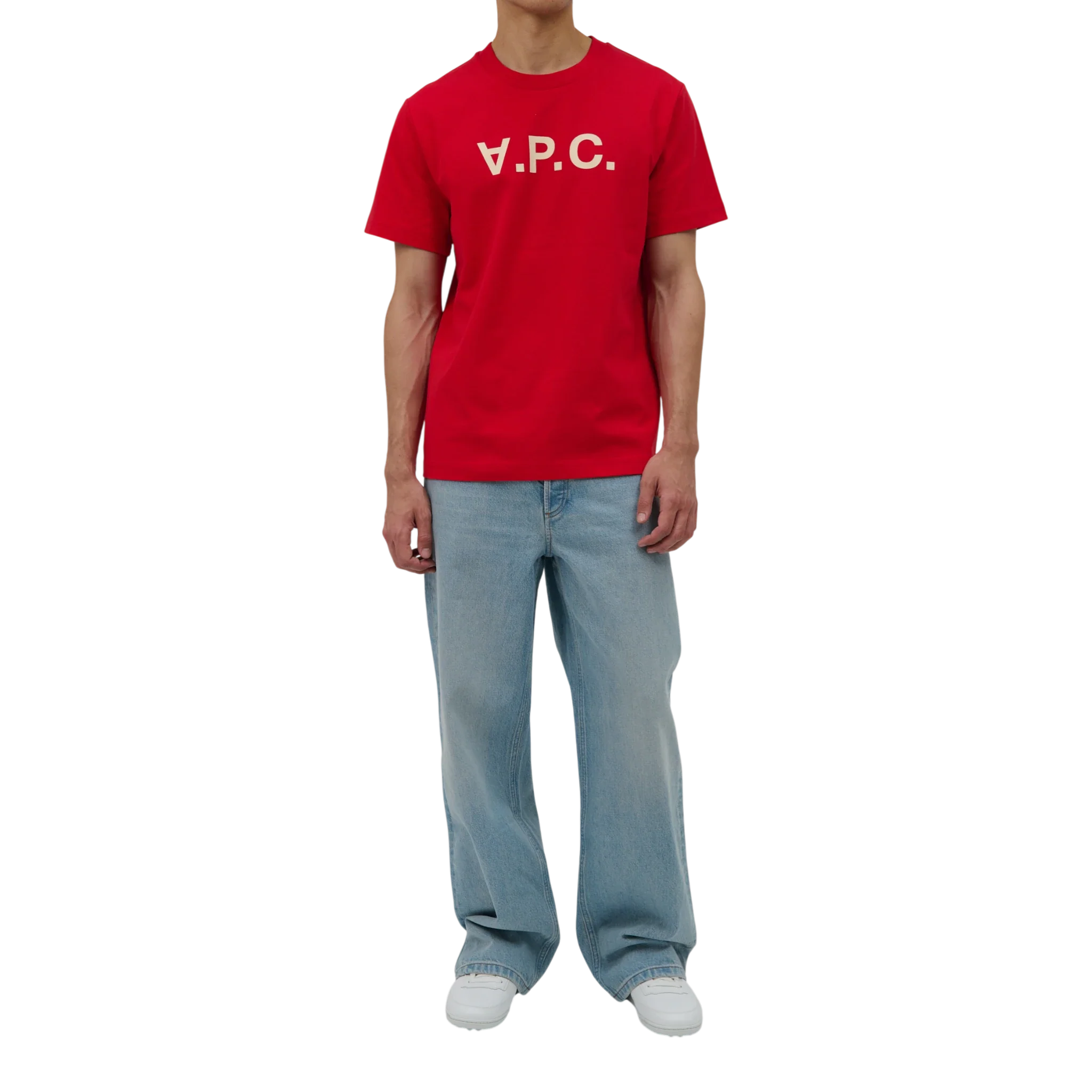 A.P.C. - T-Shirt Standard Grand V.P.C. T-shirt - Red Ecru