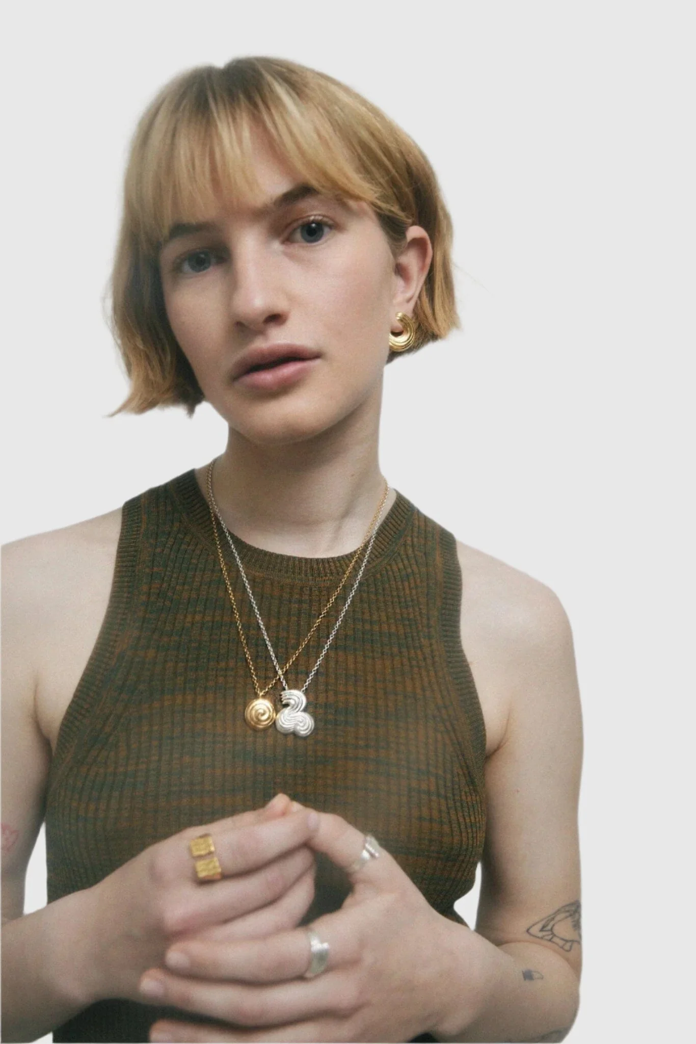 Aur Studio - Jaylen Necklace - Silver - Image 3