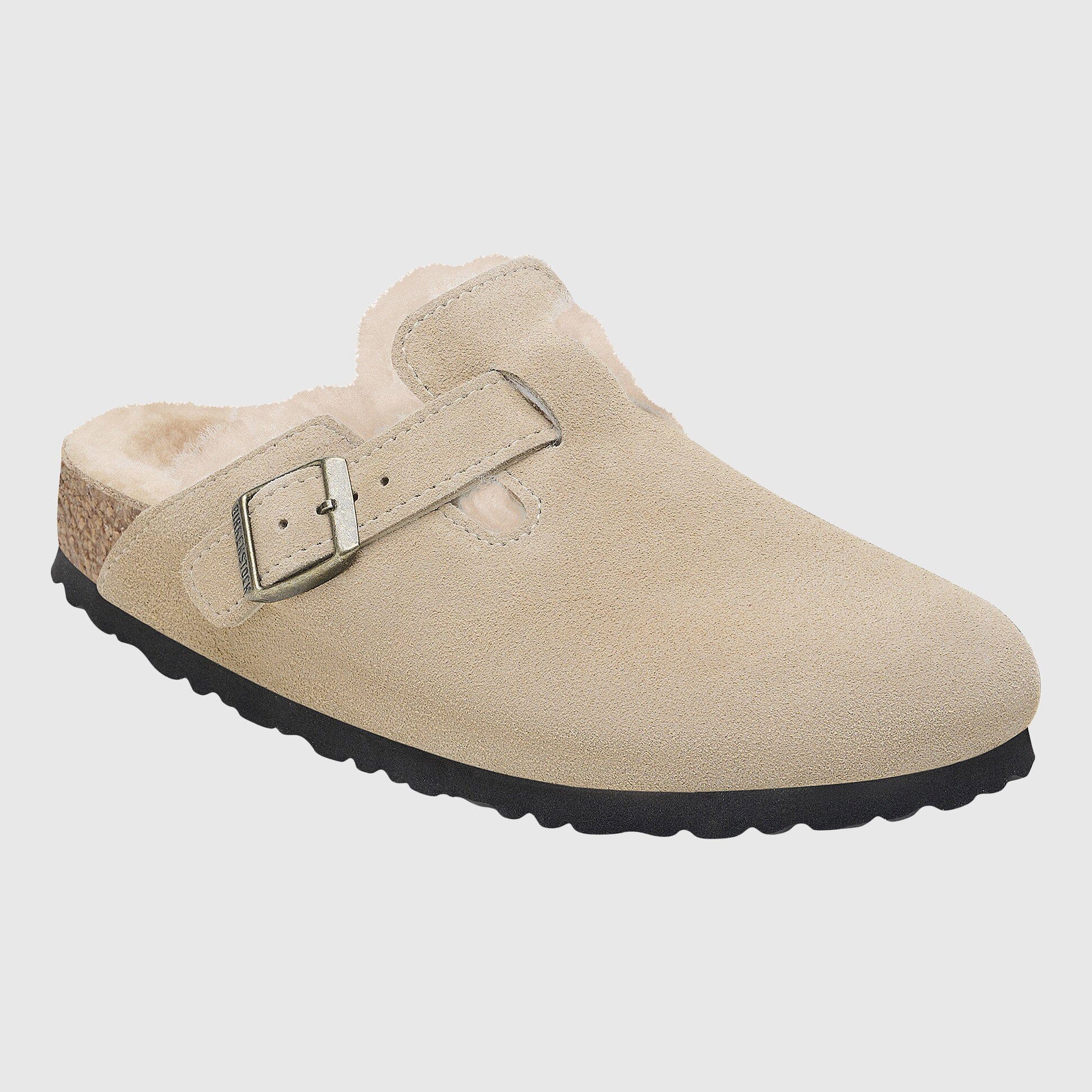 Birkenstock - Boston Clog Shearling Suede - Taupe - Image 3