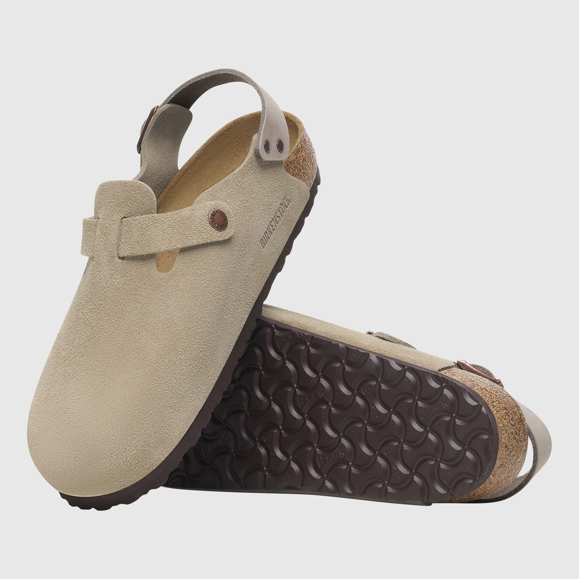 Birkenstock - Tokio II Clog Suede - Taupe - Image 4