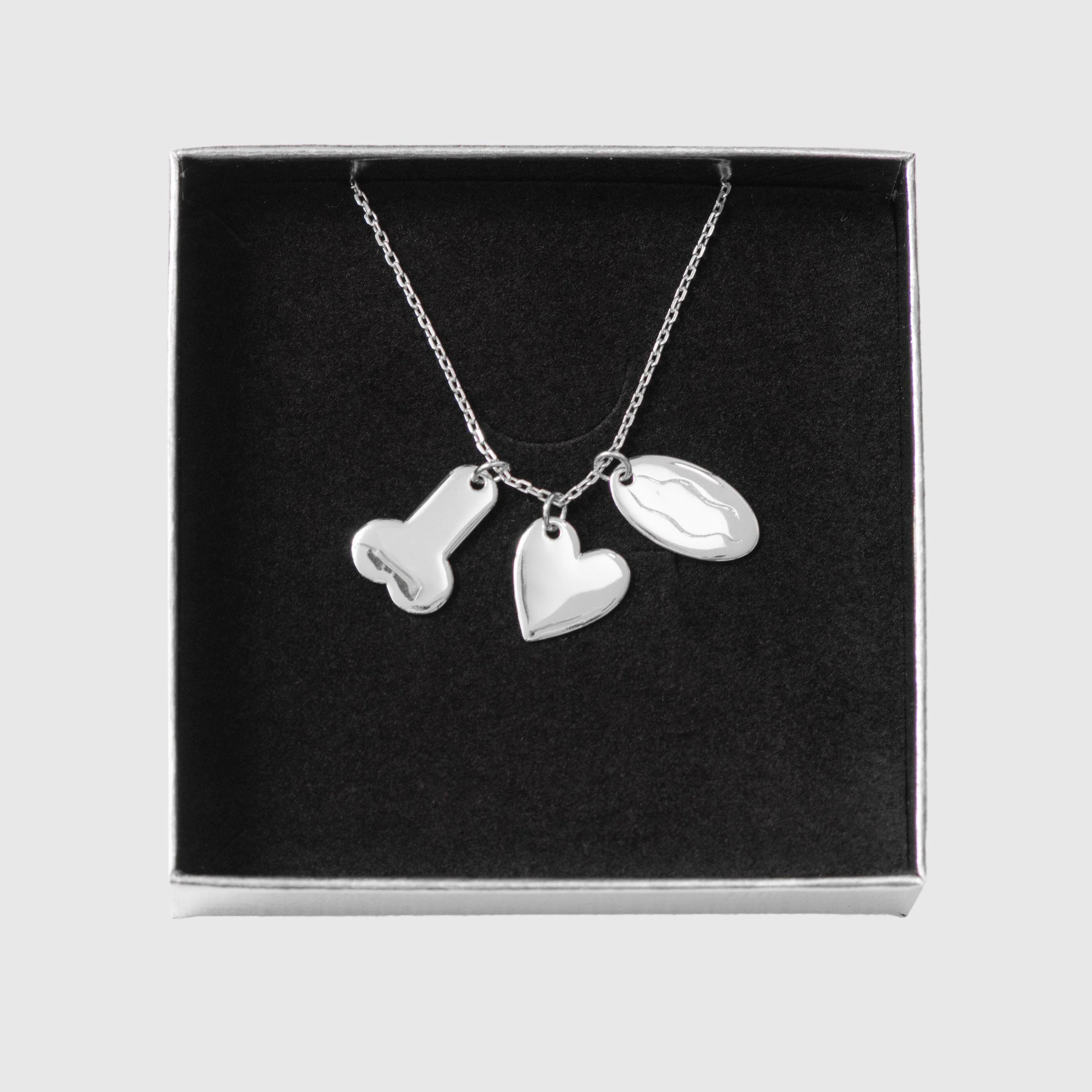 Carne Bollente - Gold & Naughty Necklace - Silver - Image 3