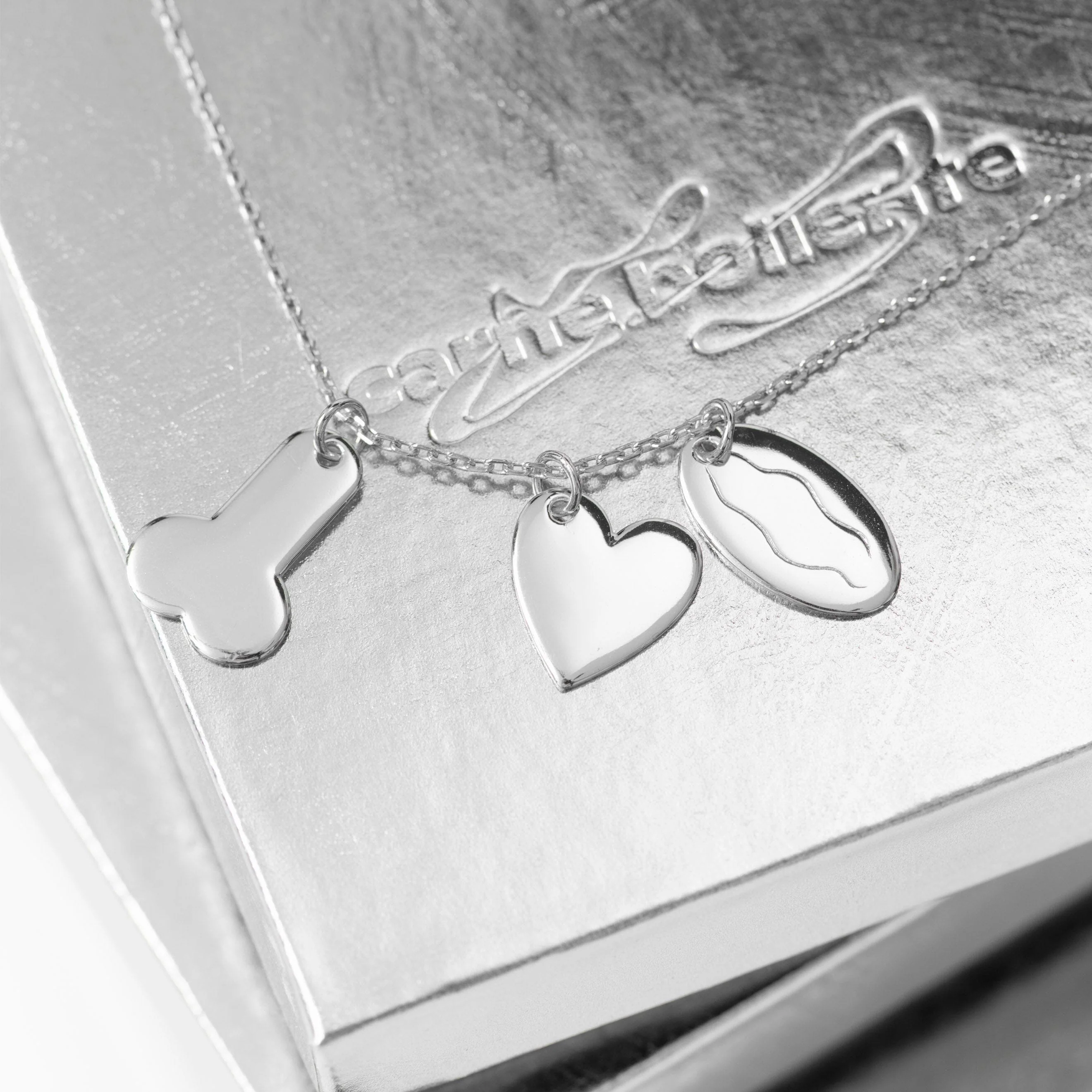Carne Bollente - Gold & Naughty Necklace - Silver - Image 4