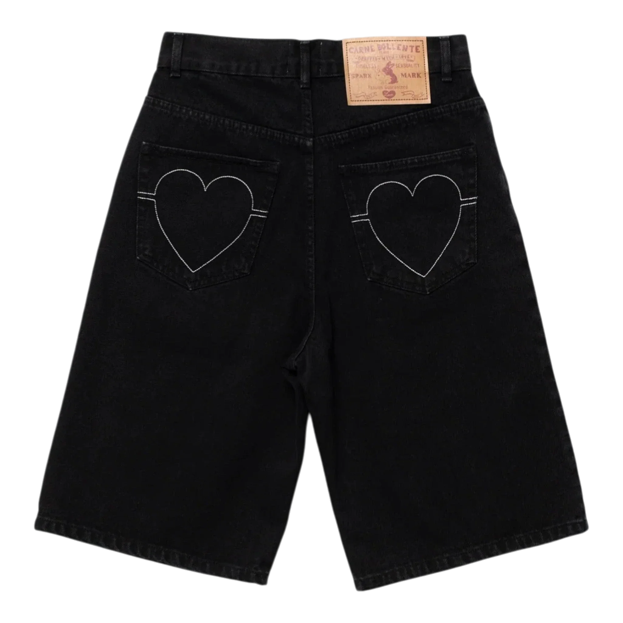 Carne Bollente - Heart On, Hard On Shorts - Off-Black - Image 2