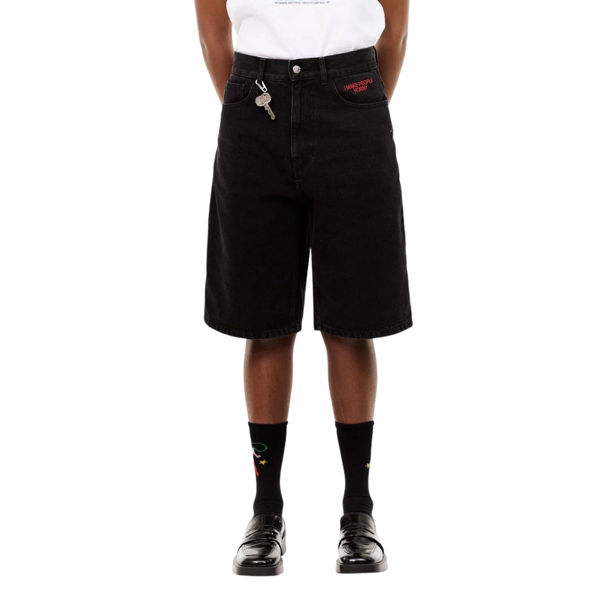 Carne Bollente - Heart On, Hard On Shorts - Off-Black - Image 3