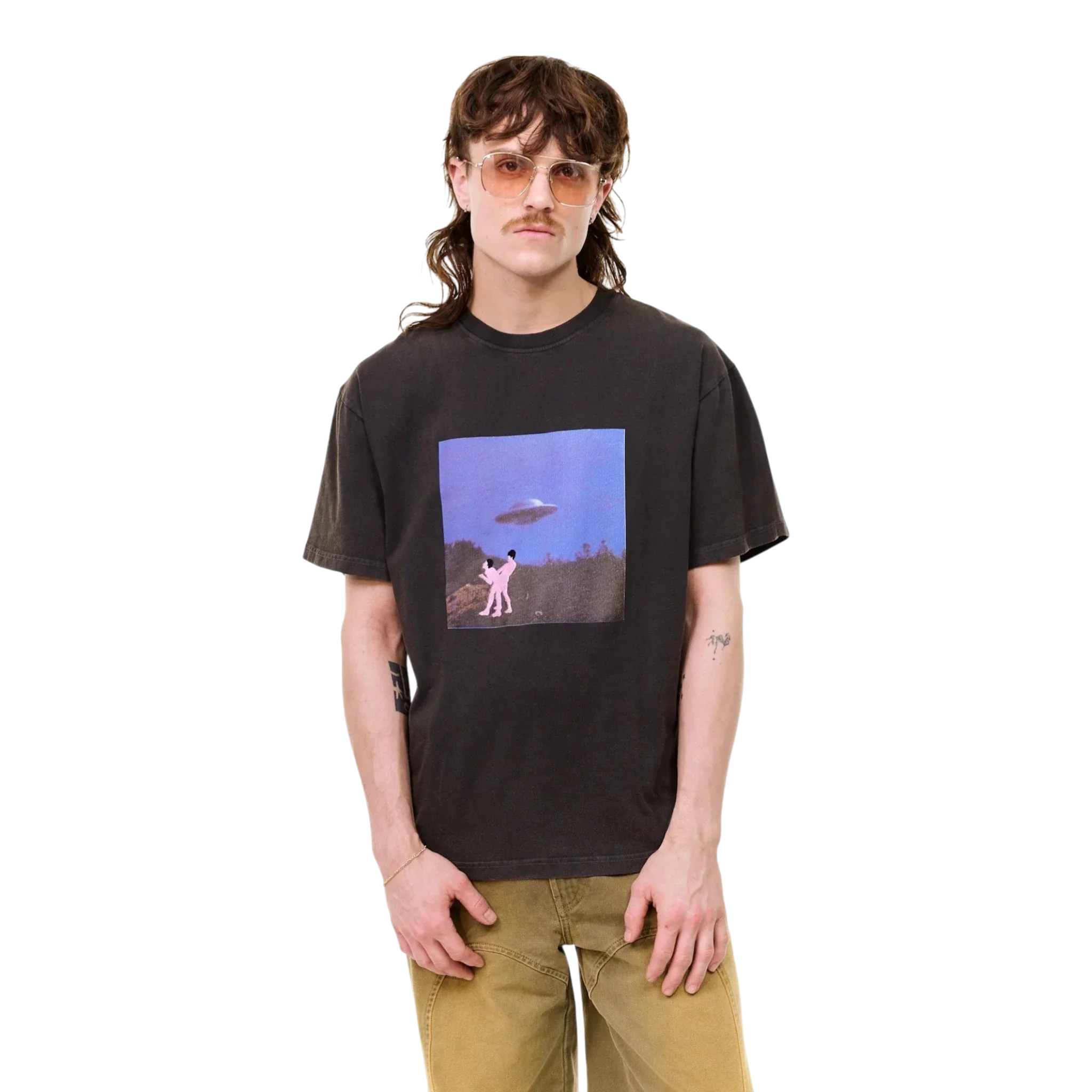 Carne Bollente - I Came From Outerspace T-shirt - Off-Black - Image 2