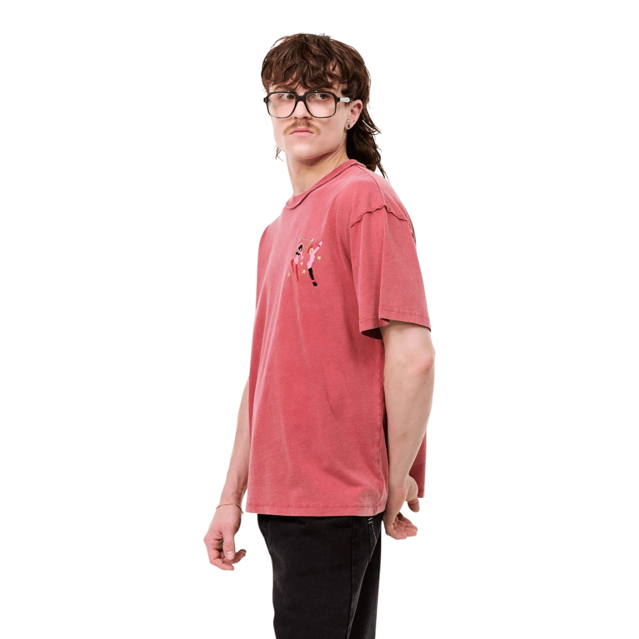 Carne Bollente - Red Bottom Romance T-shirt - Off-Red - Image 5