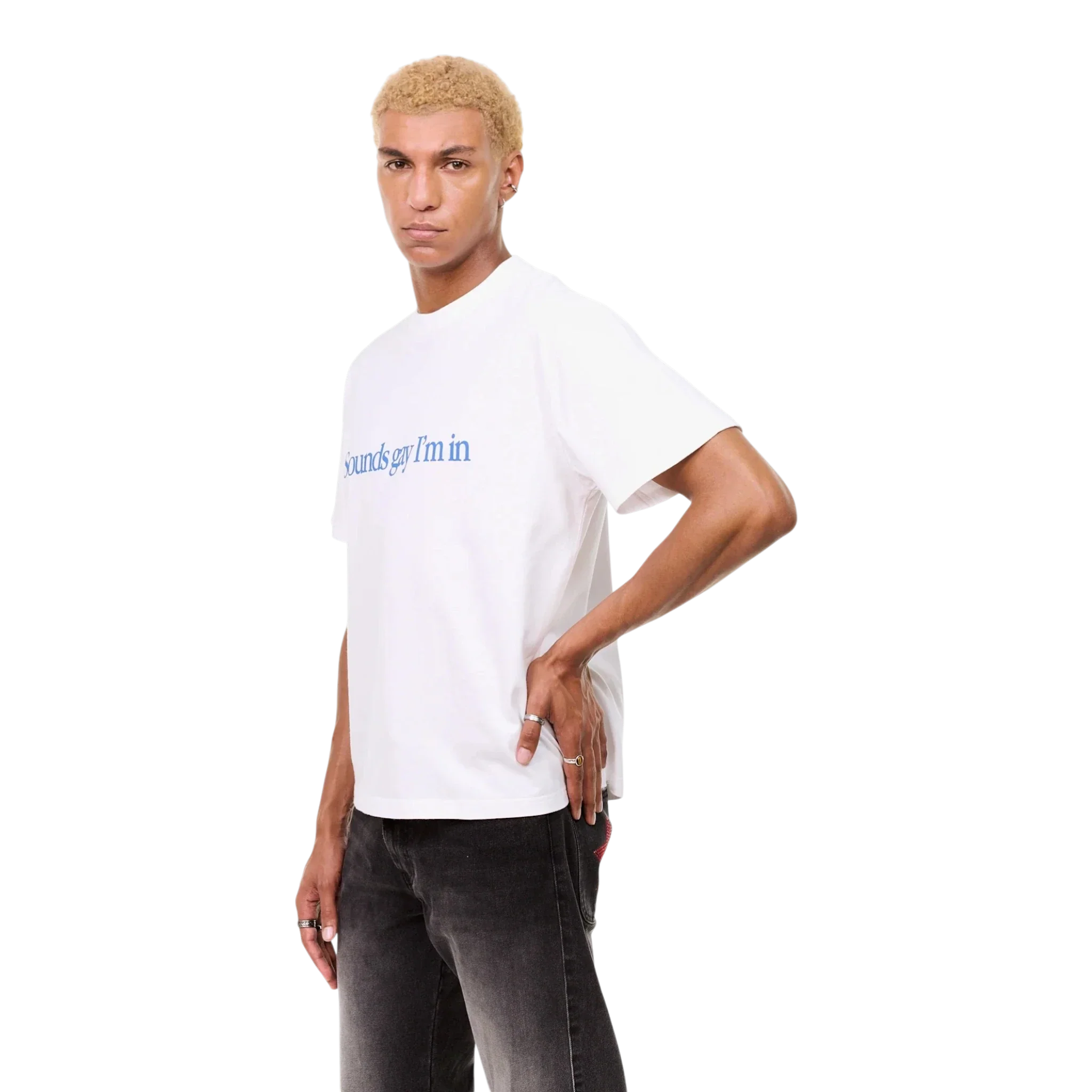 Carne Bollente - Simply Sounds Gay T-shirt - White - Image 4