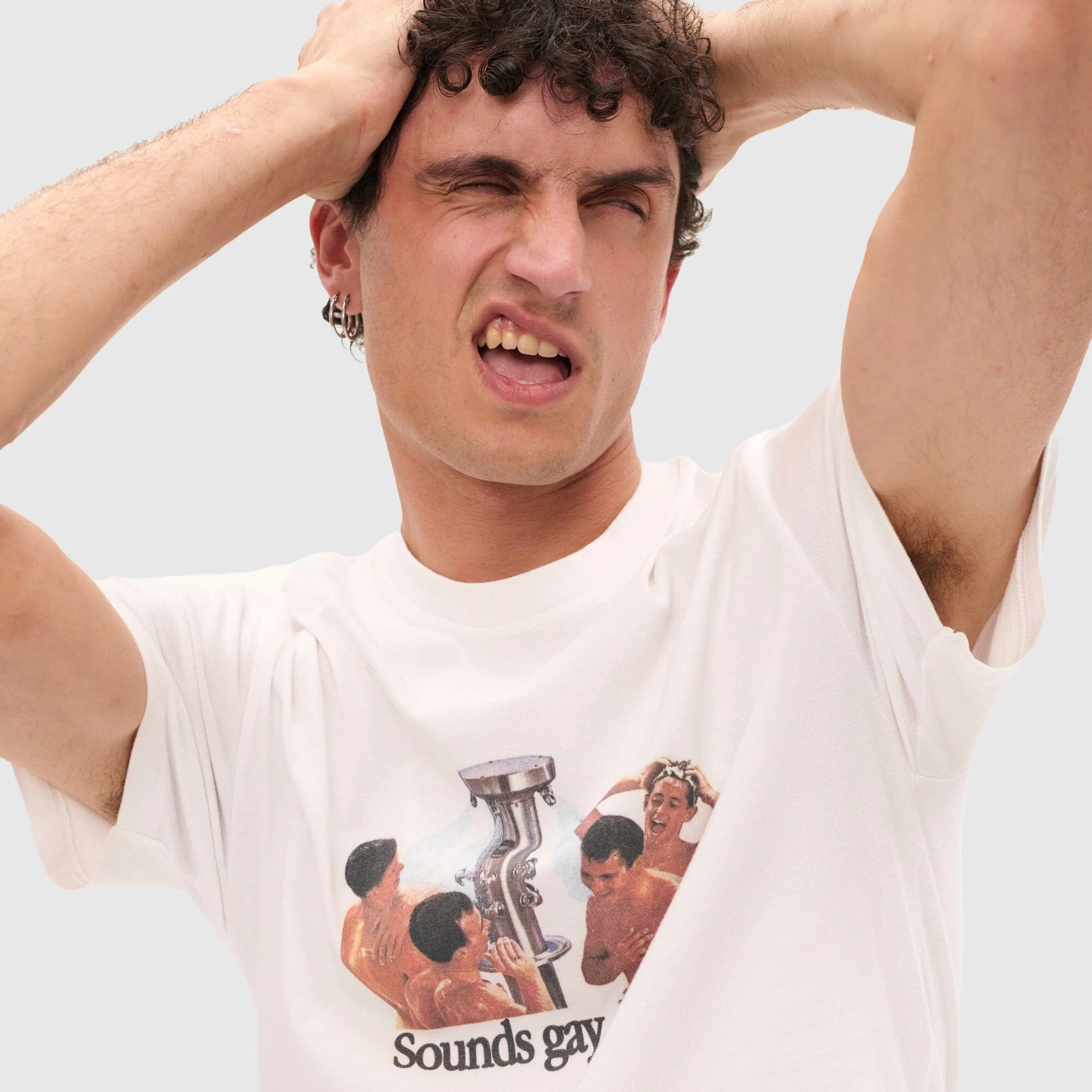 Carne Bollente - Sounds Gay, I'm In T-shirt - White - Image 4