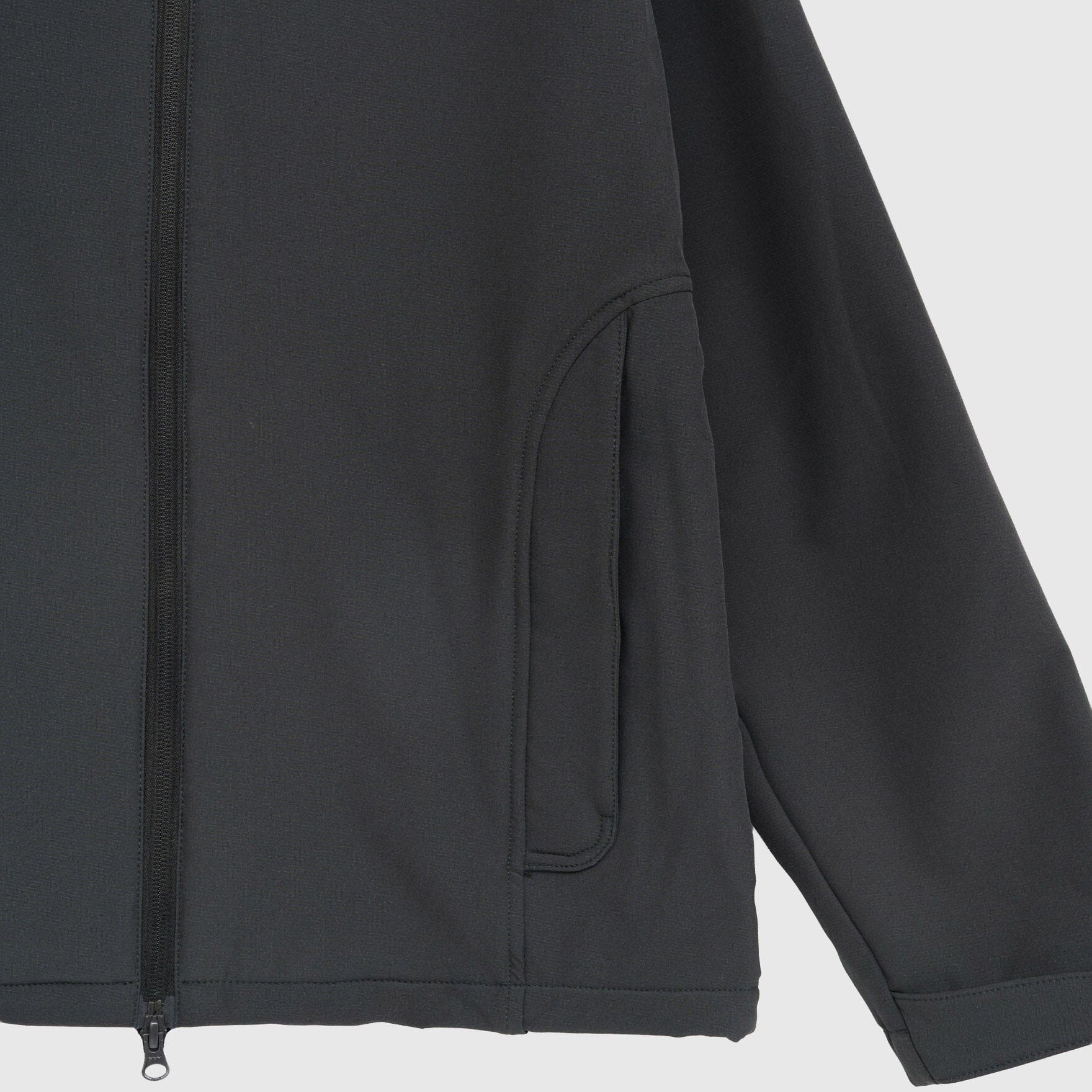 Hiking Patrol - Path Inner Brushed Softshell Jacket - Charcoal Black - Image 10