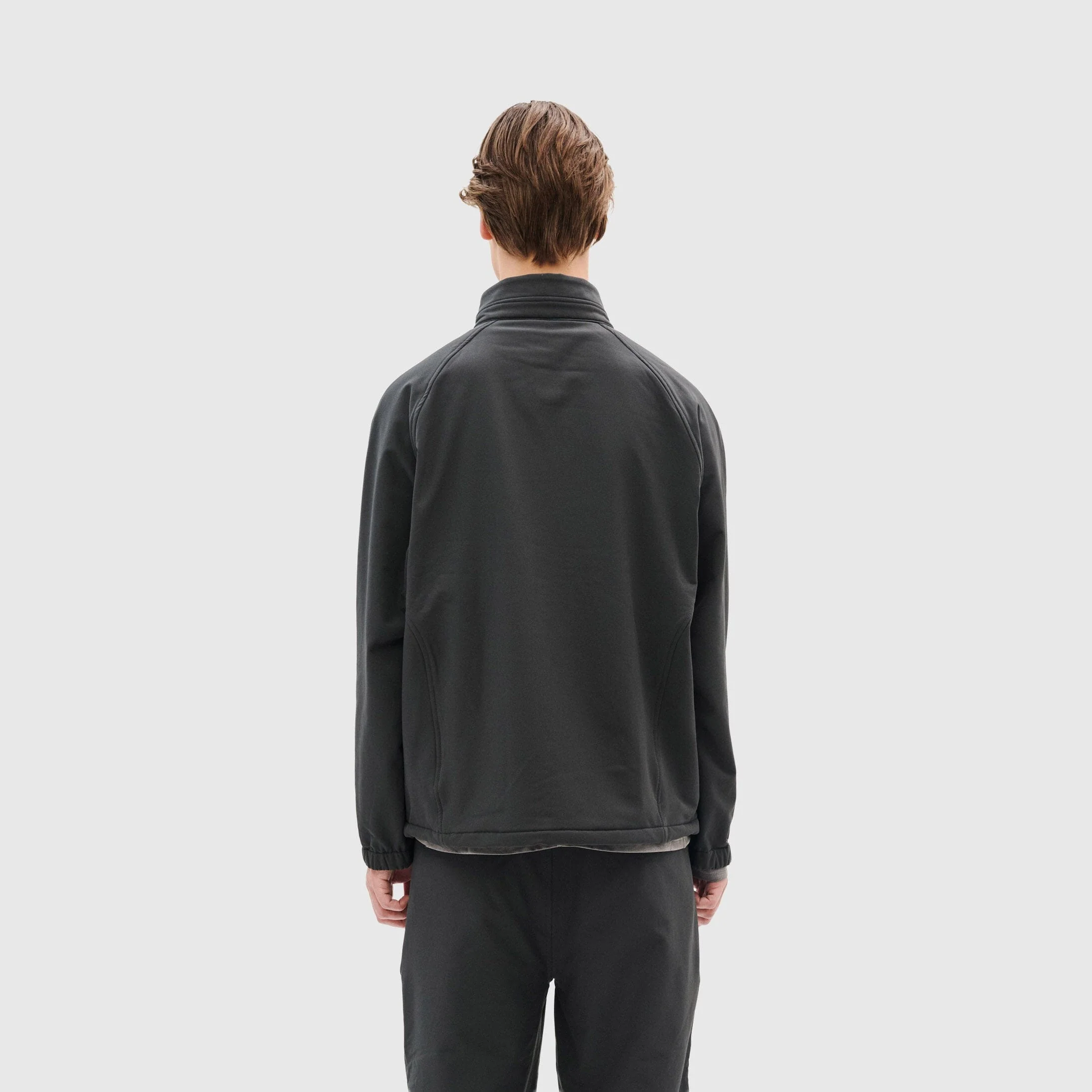 Hiking Patrol - Path Inner Brushed Softshell Jacket - Charcoal Black - Image 12