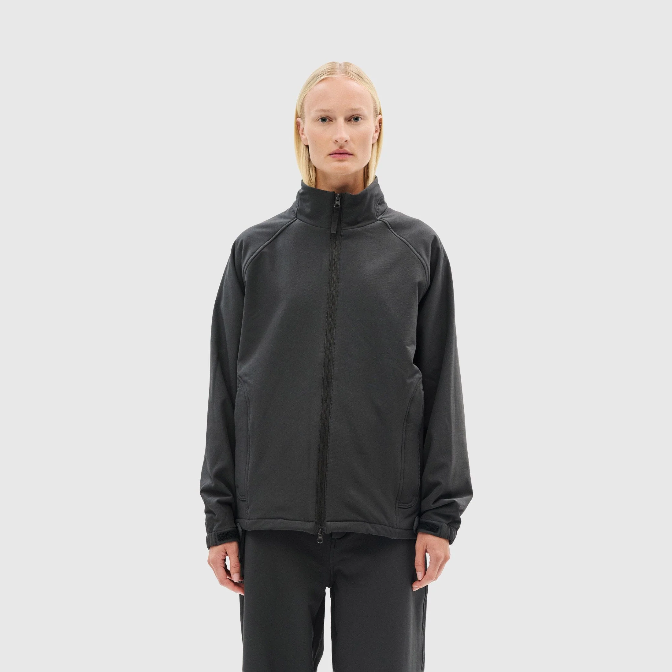 Hiking Patrol - Path Inner Brushed Softshell Jacket - Charcoal Black - Image 4