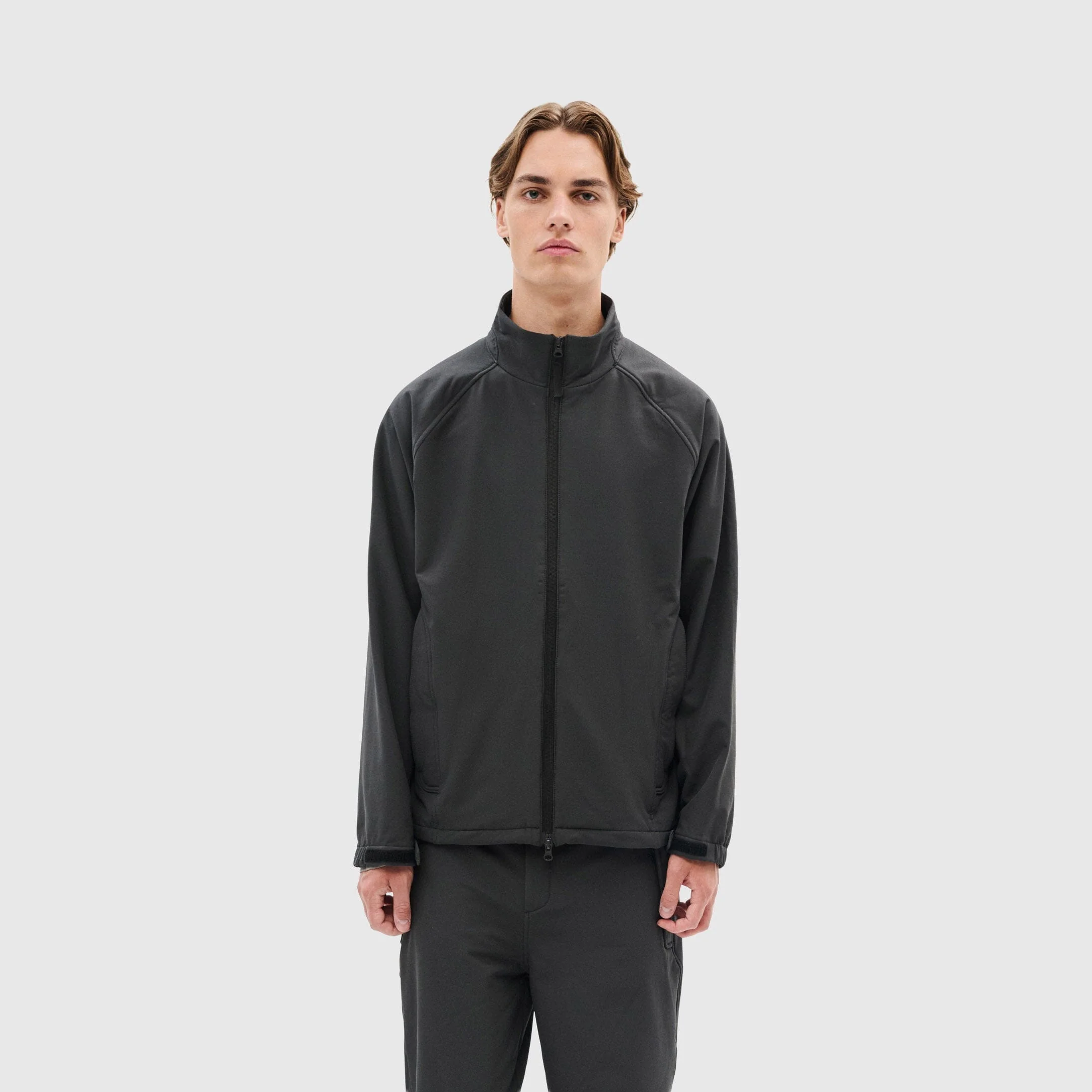 Hiking Patrol - Path Inner Brushed Softshell Jacket - Charcoal Black - Image 9