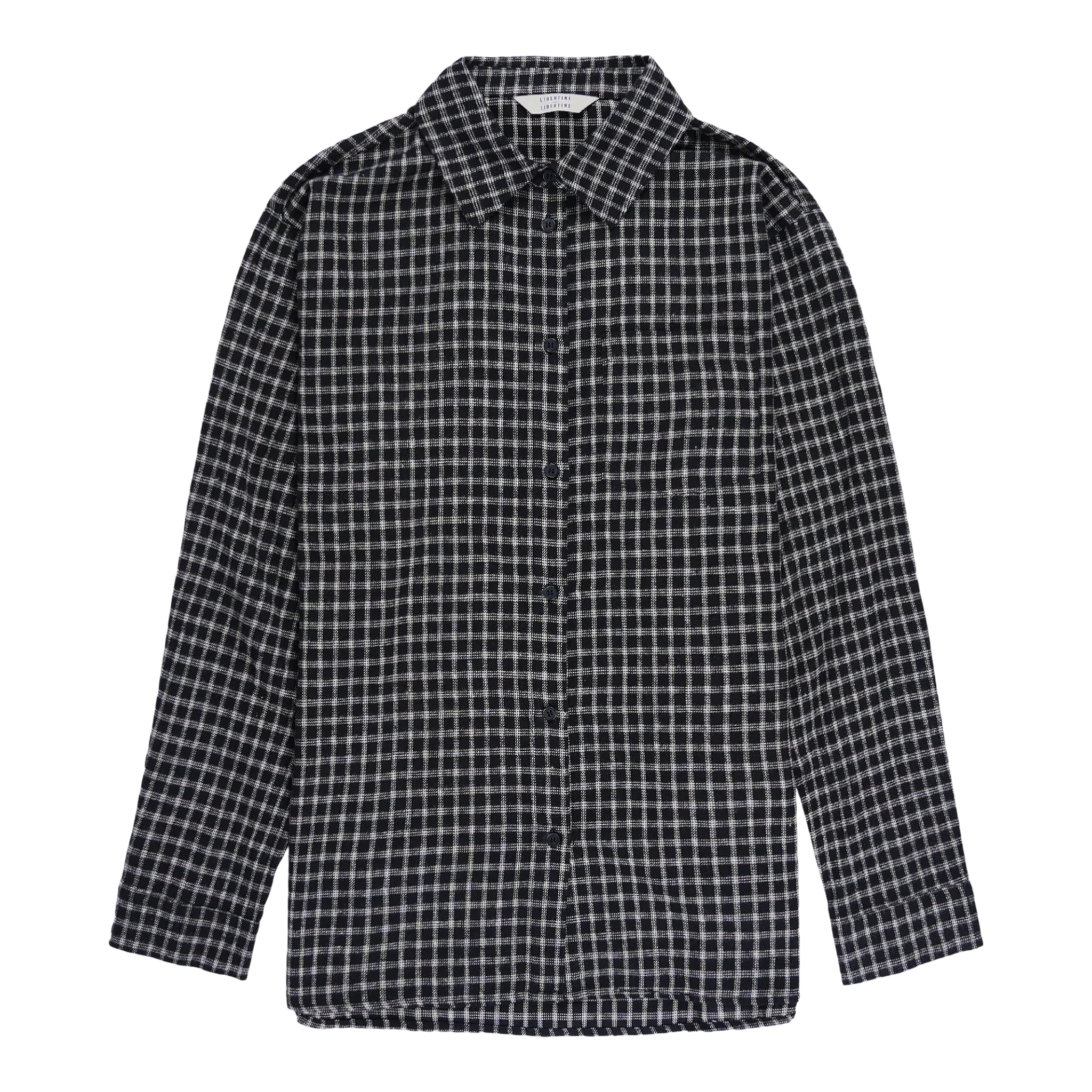 Libertine-Libertine - Record Shirt - Black Check