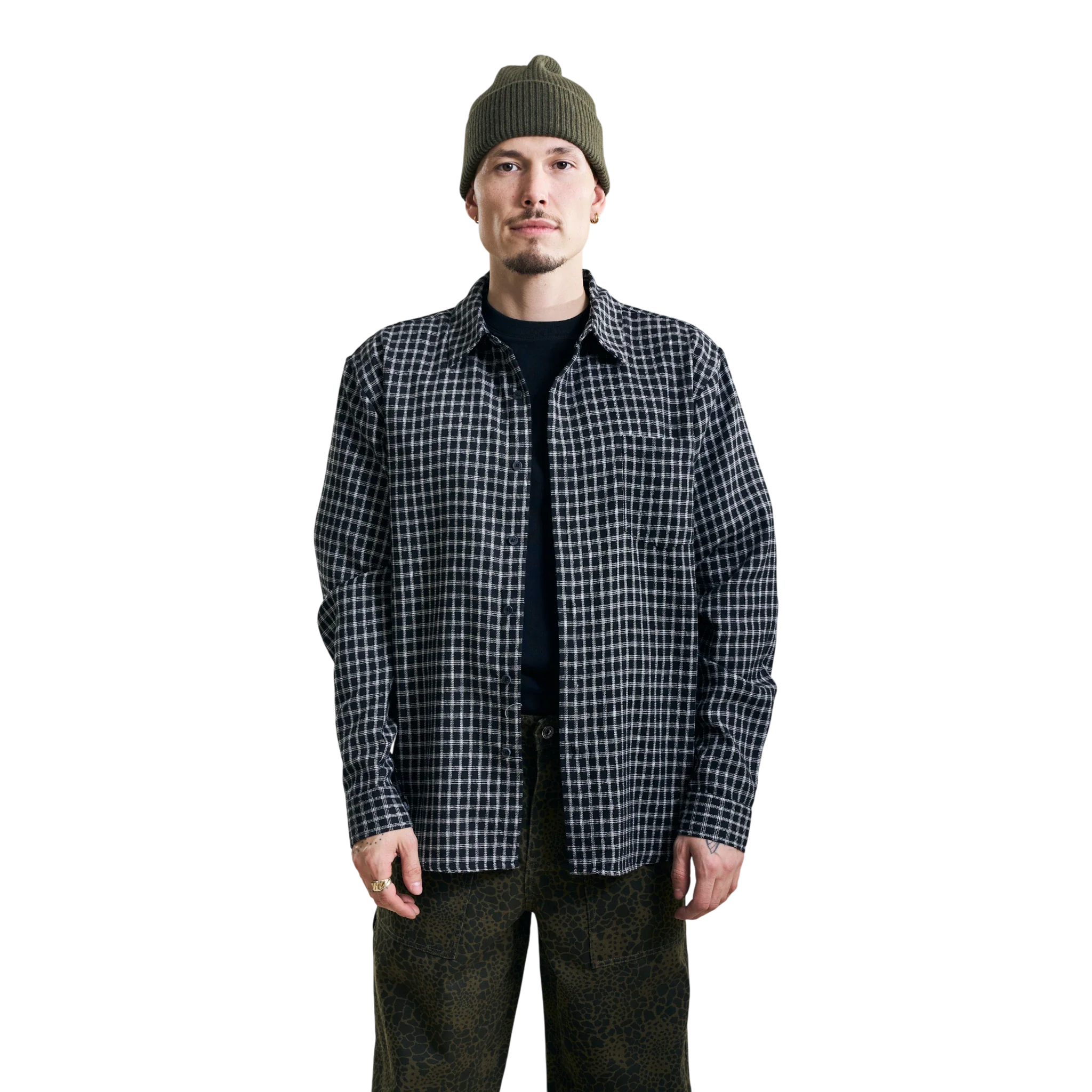 Libertine-Libertine - Record Shirt - Black Check - Image 2