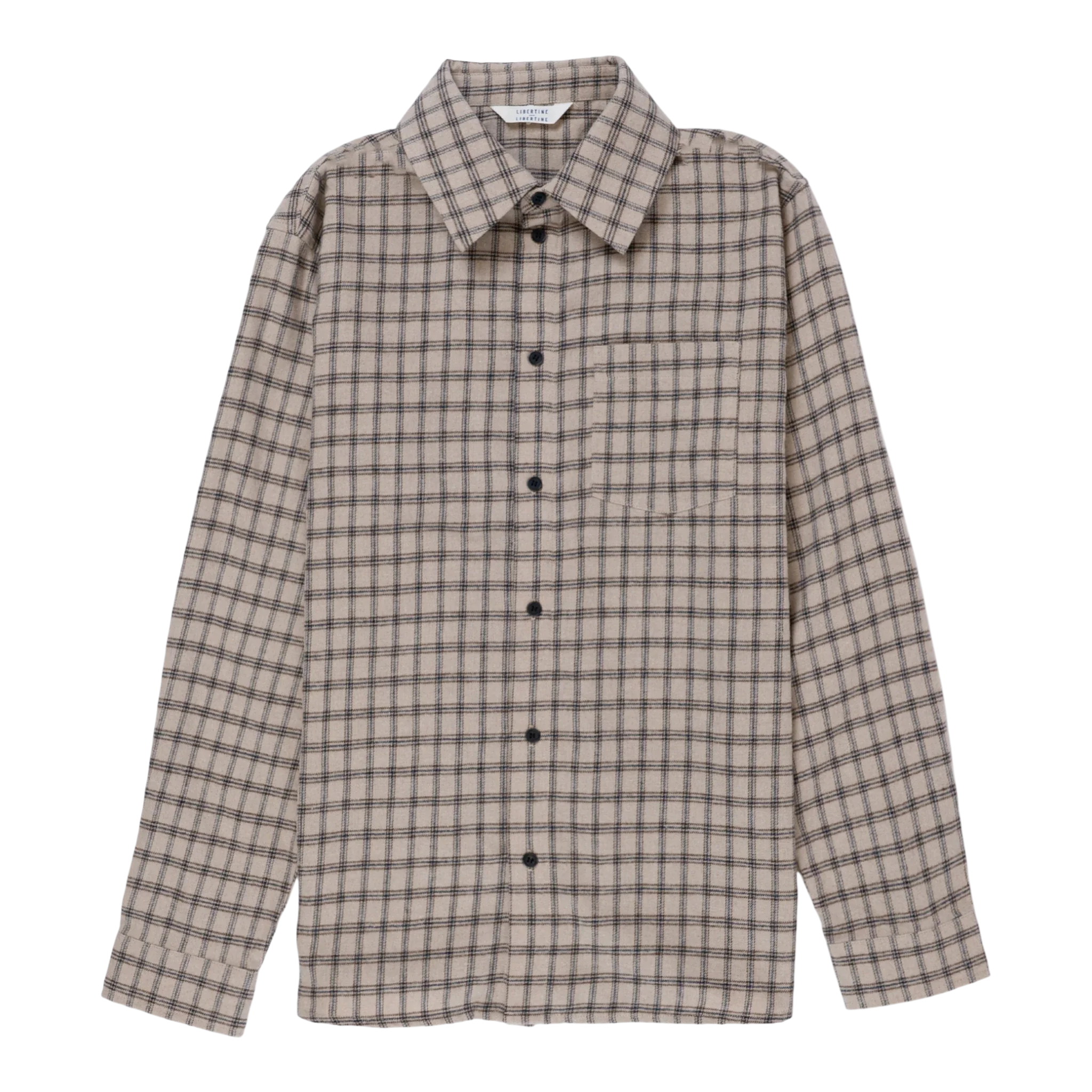 Libertine-Libertine - Record Shirt - Sand Check