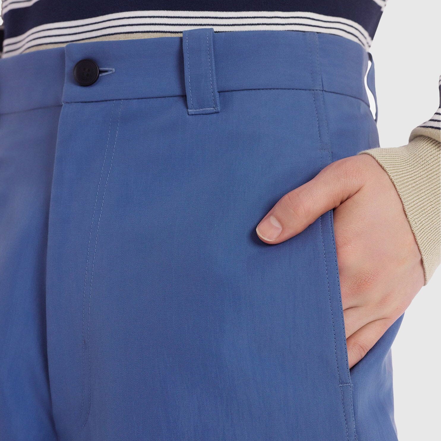 Maison Kitsuné - Topstitch Bermuda Shorts - Storm Blue - Image 4