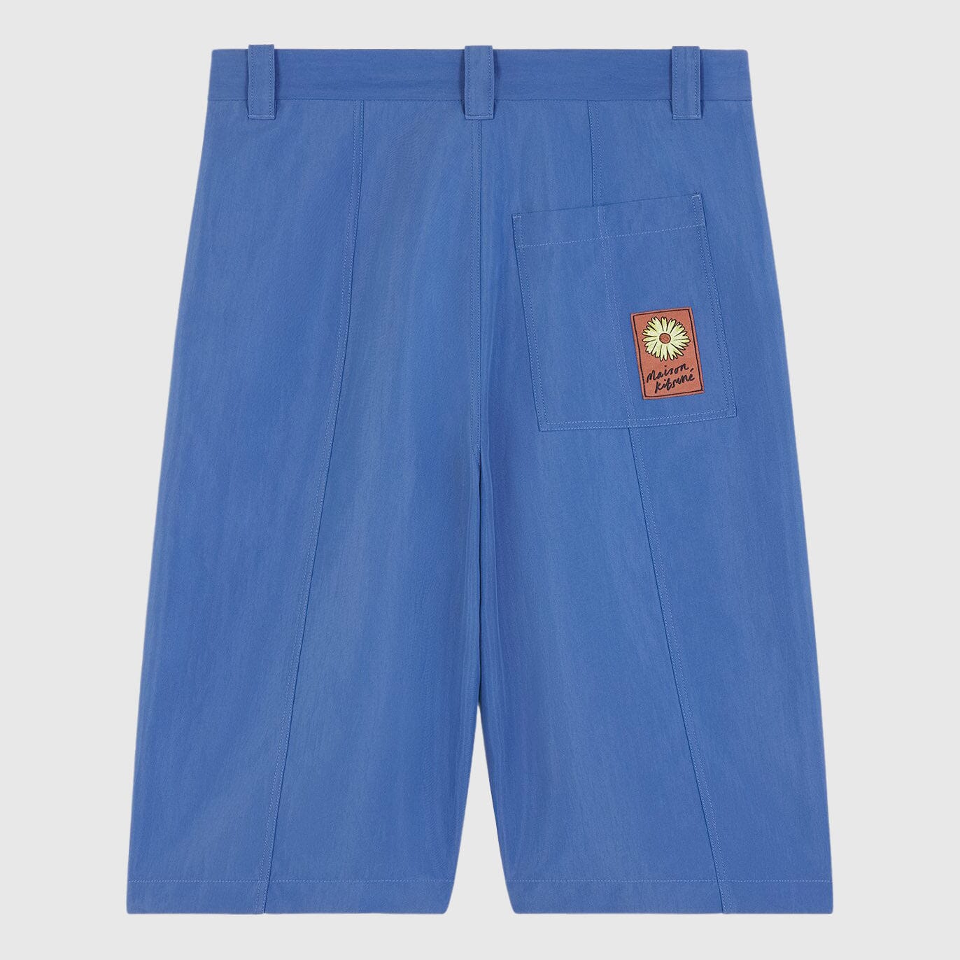 Maison Kitsuné - Topstitch Bermuda Shorts - Storm Blue - Image 7