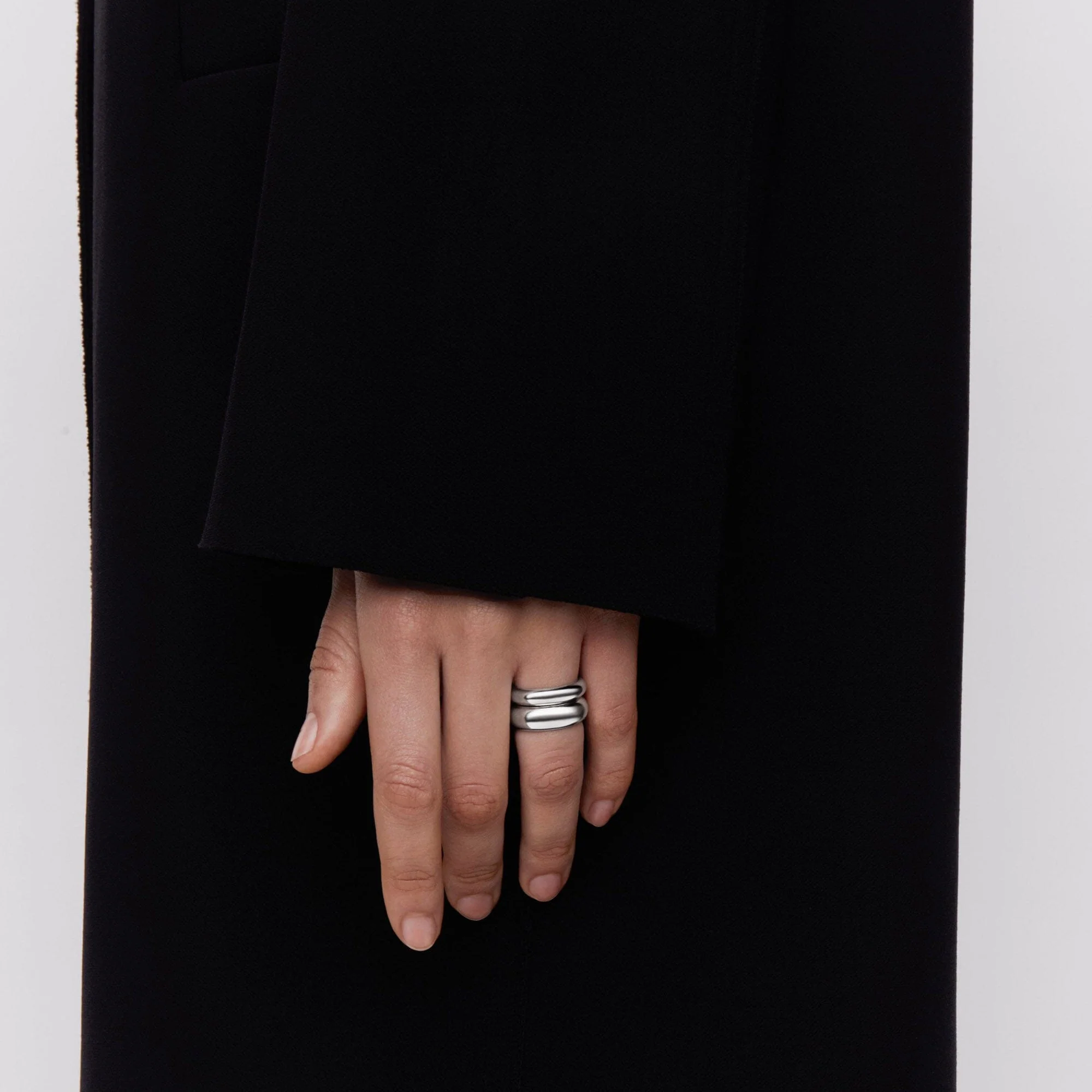 Maria Black - Omotesando Chunky Ring - Silver - Image 3
