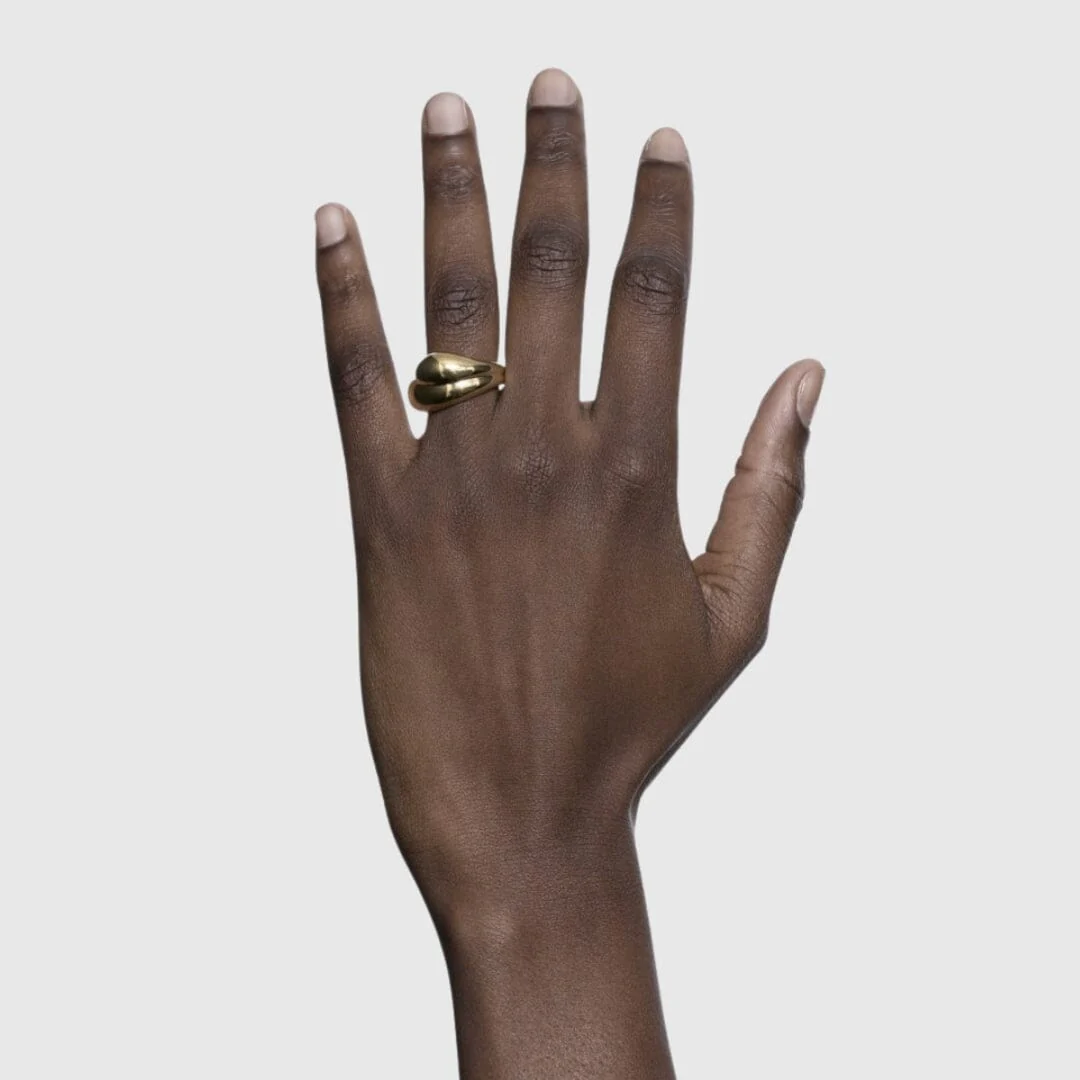 Maria Black - Tryvann Trail Ring - Gold - Image 2