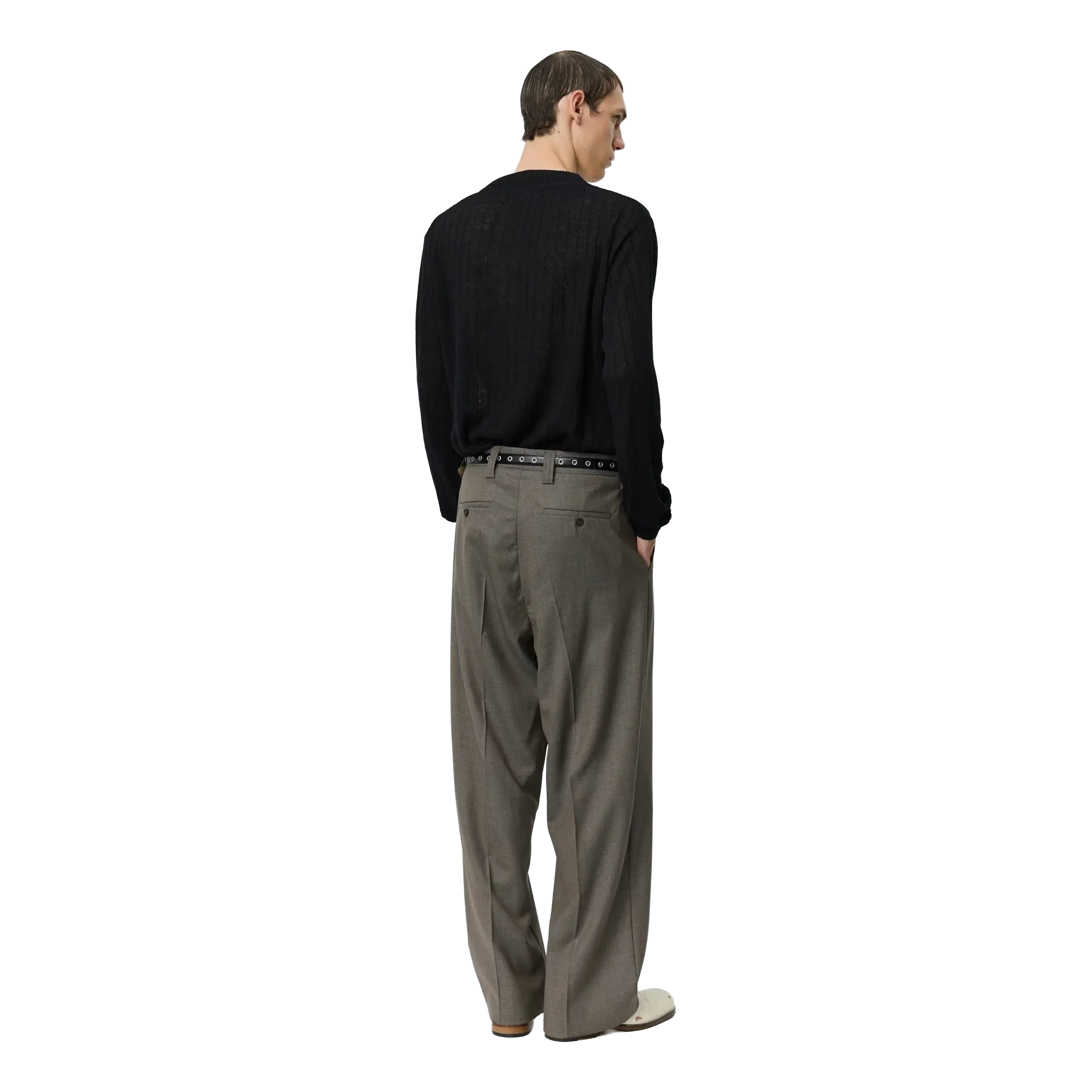 mfpen - Classic Trousers - Light Taupe Wool - Image 3