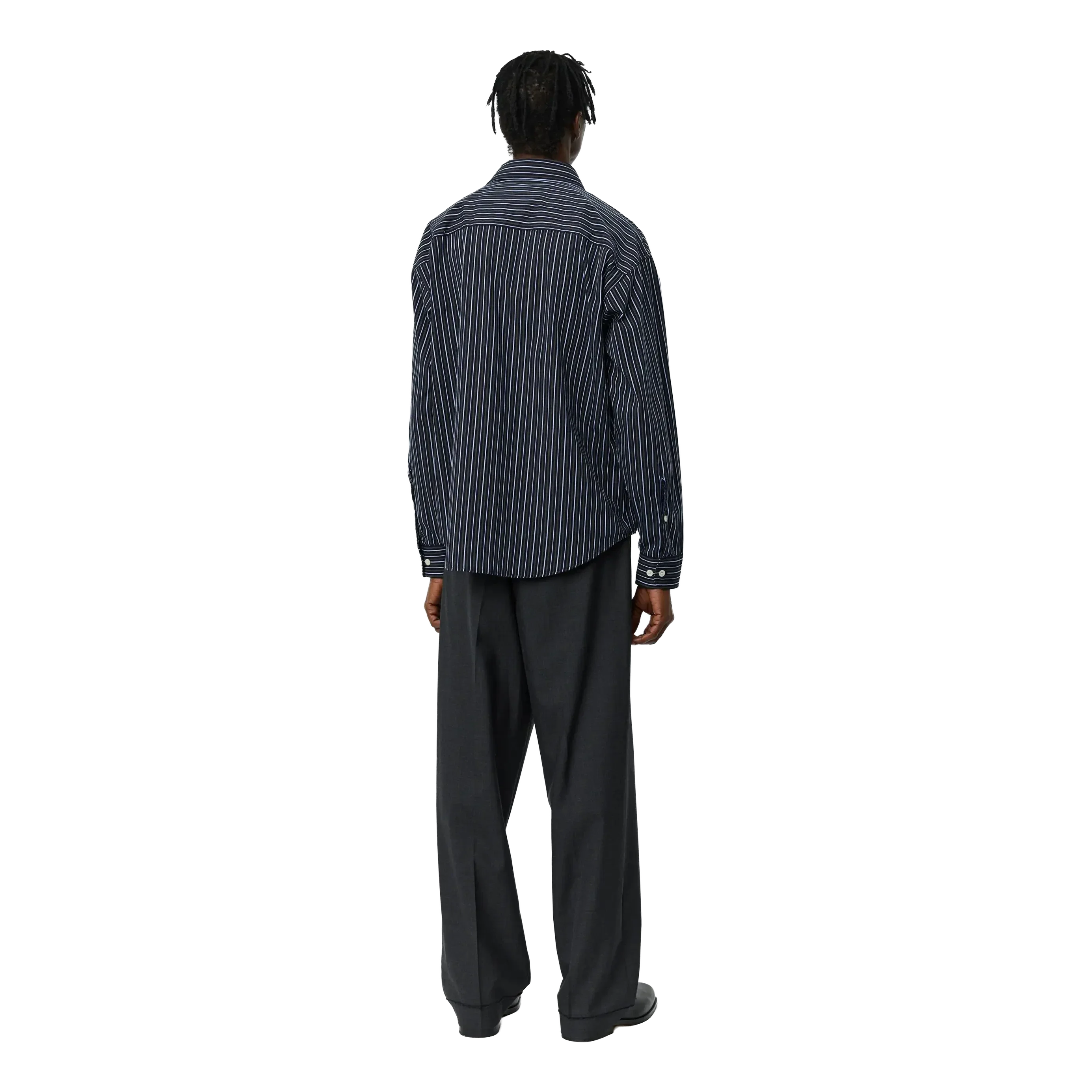 mfpen - Exact Shirt - Black Office Stripe - Image 3