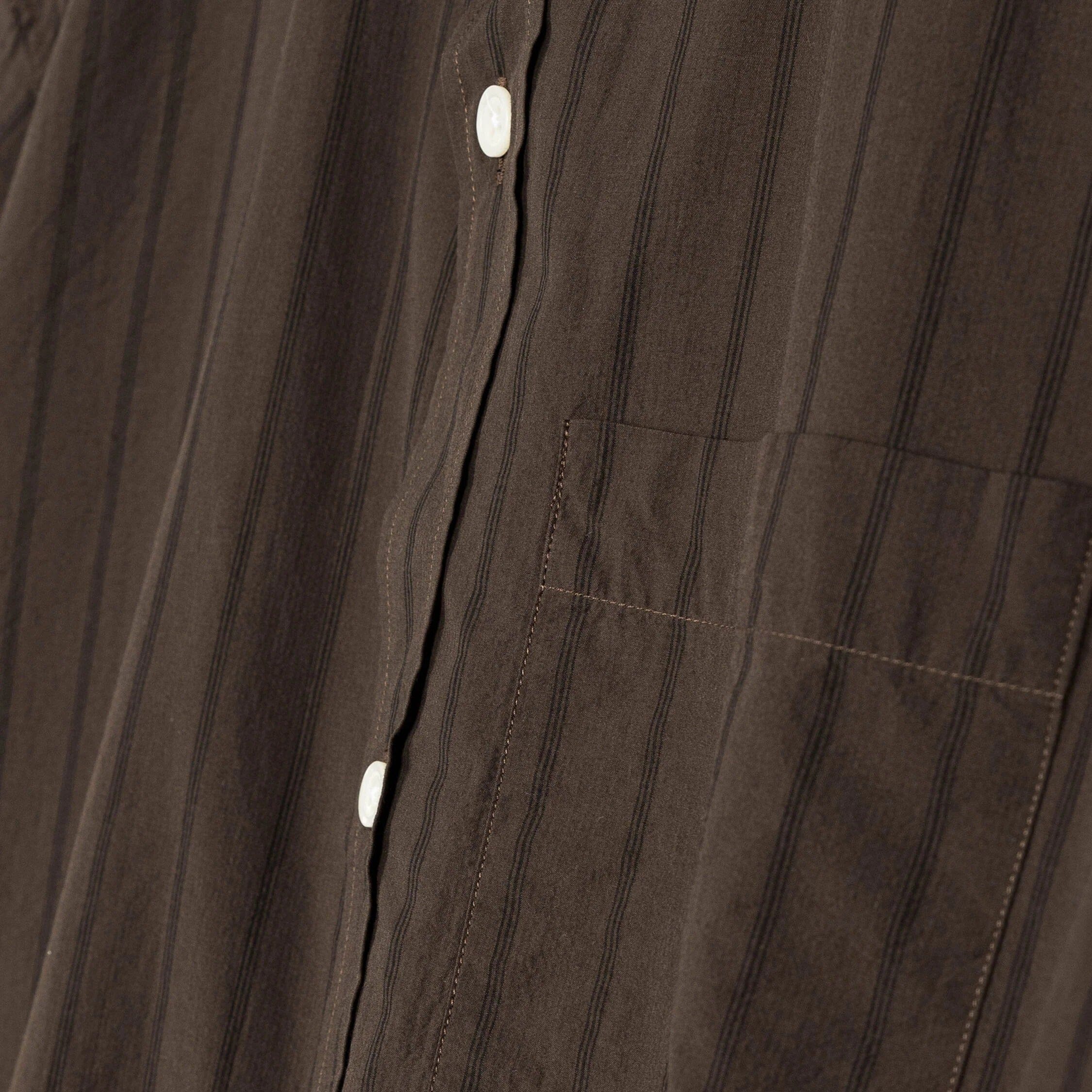 mfpen - New Input Shirt - Dark Brown Triple Stripe - Image 3