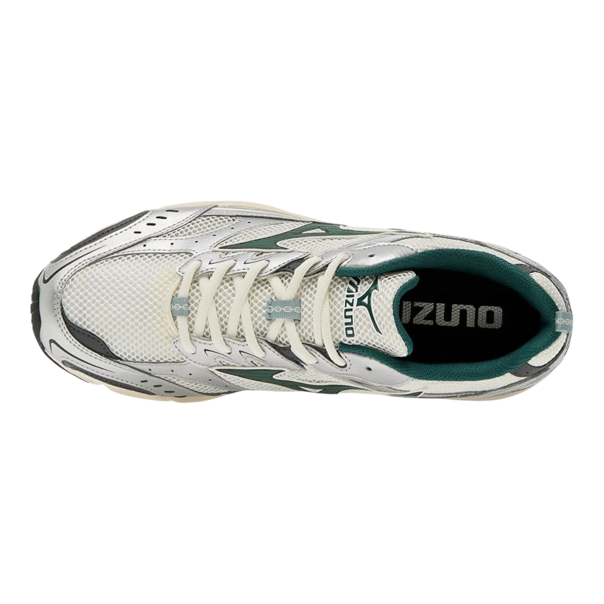 Mizuno - MXR Sneakers - Snow / White / Bistro Green / Silver - Image 6