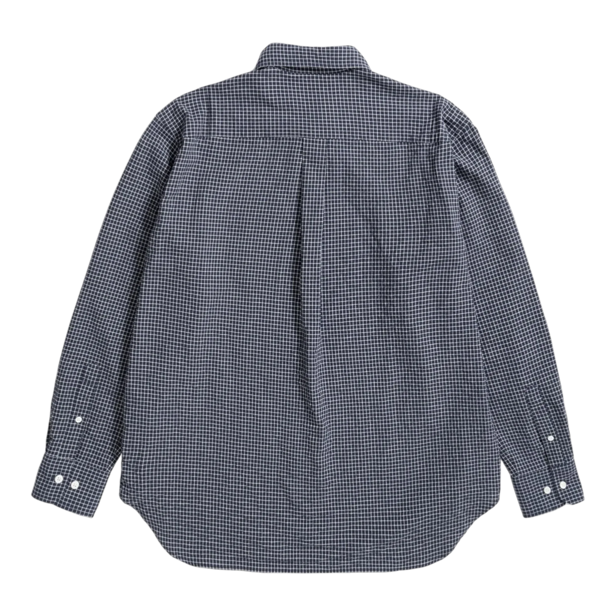 Norse Projects - Espevik Check Oversized Shirt - Dark Navy - Image 2