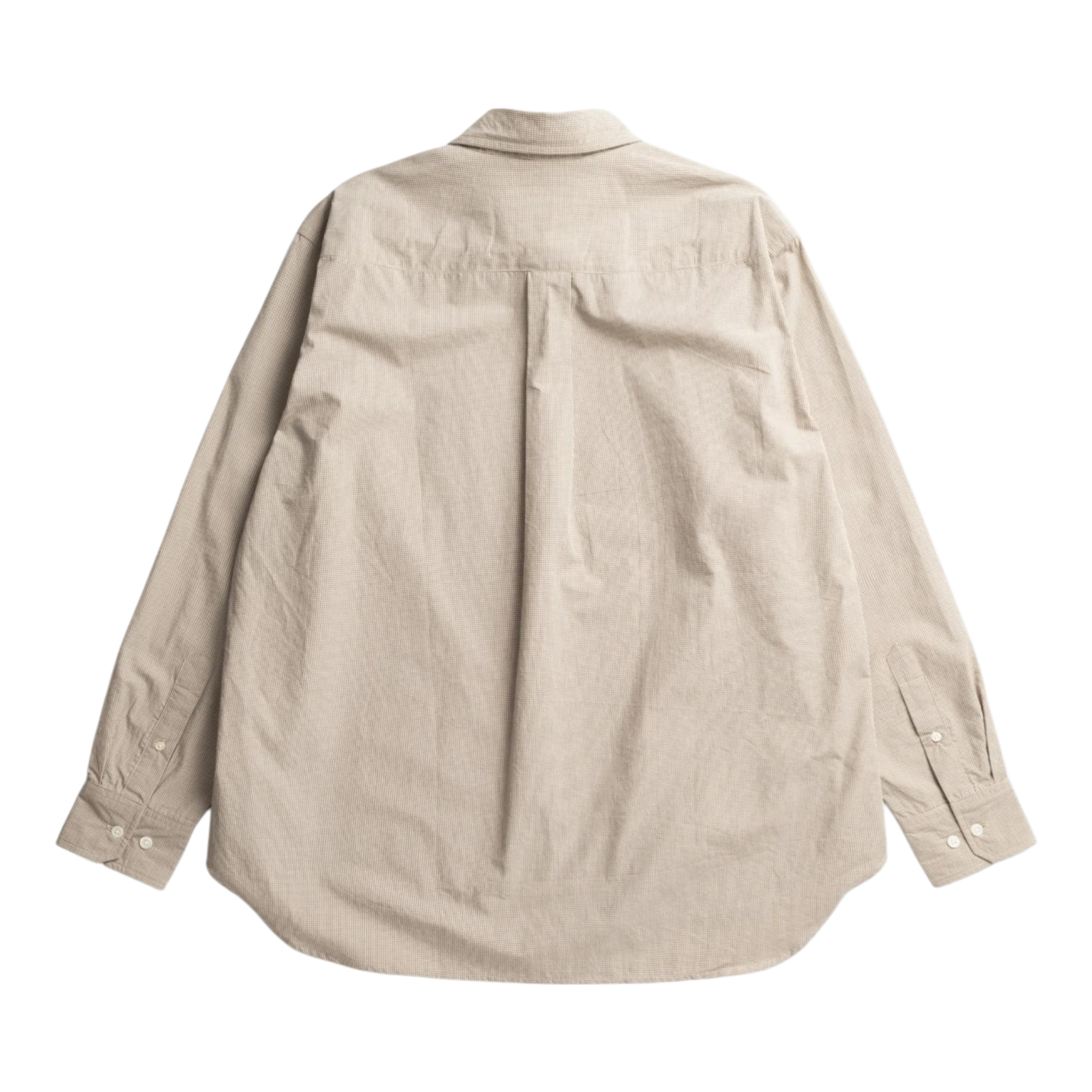 Norse Projects - Espevik Oversize Micro Poplin Check Shirt - Oatmeal - Image 2