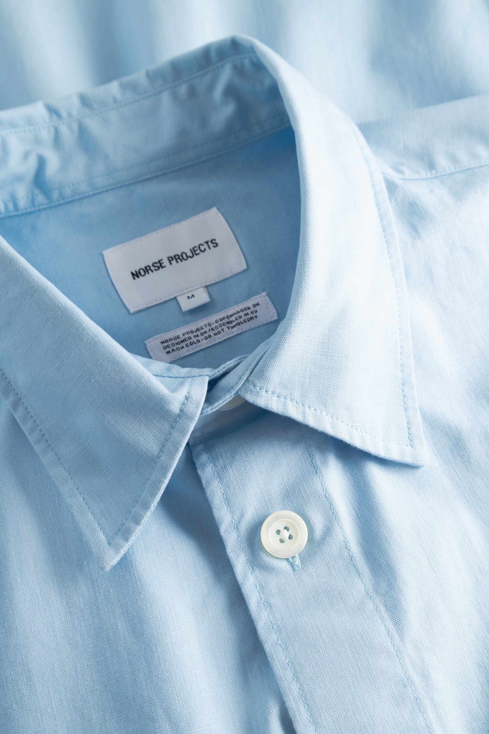 Norse Projects - Espevik Oversized Faded Pigment Dyed SS Shirt - Cerulean - Image 5