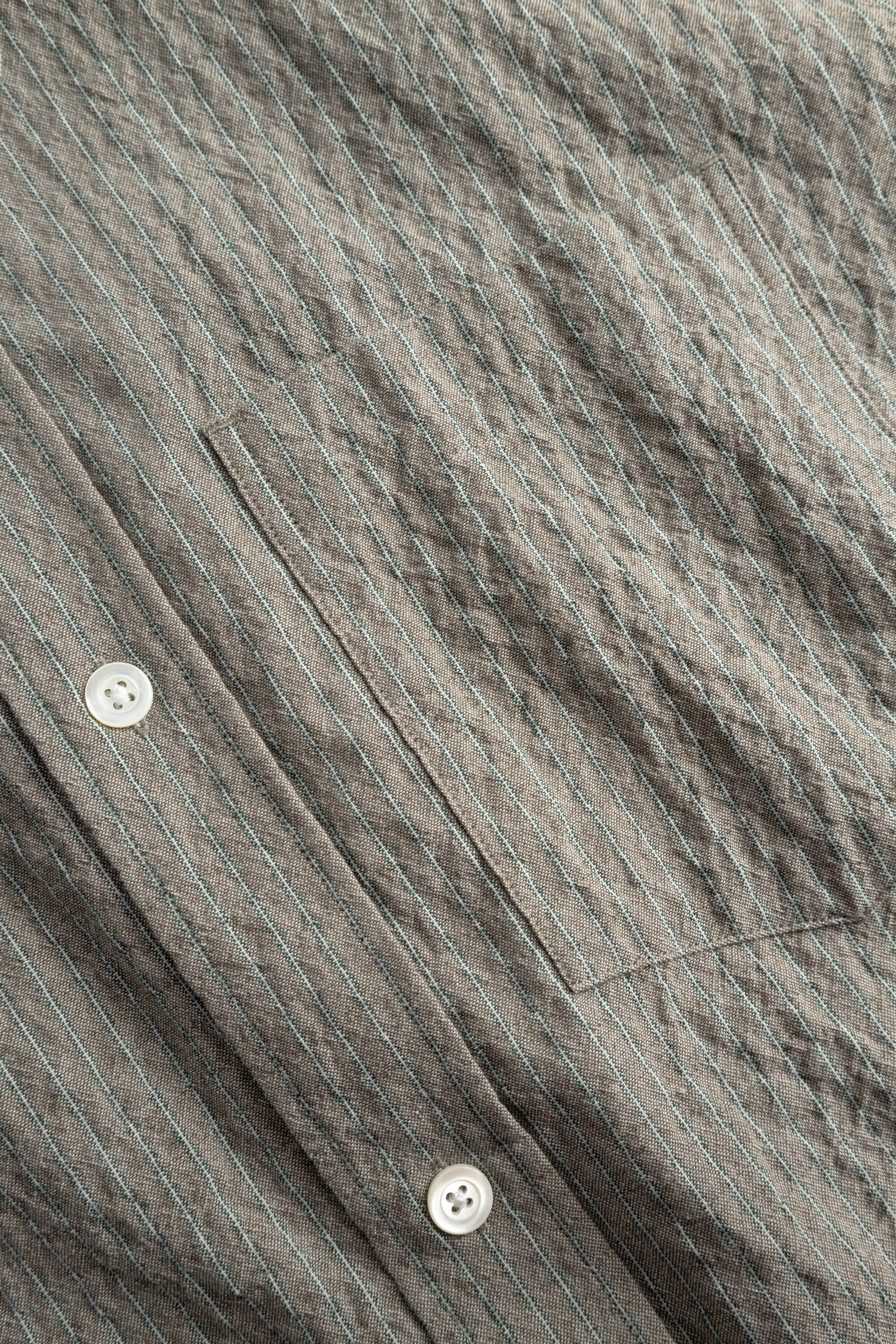 Norse Projects - Falster Oversized Textured Stripe Shirt - Vetiver - Image 4