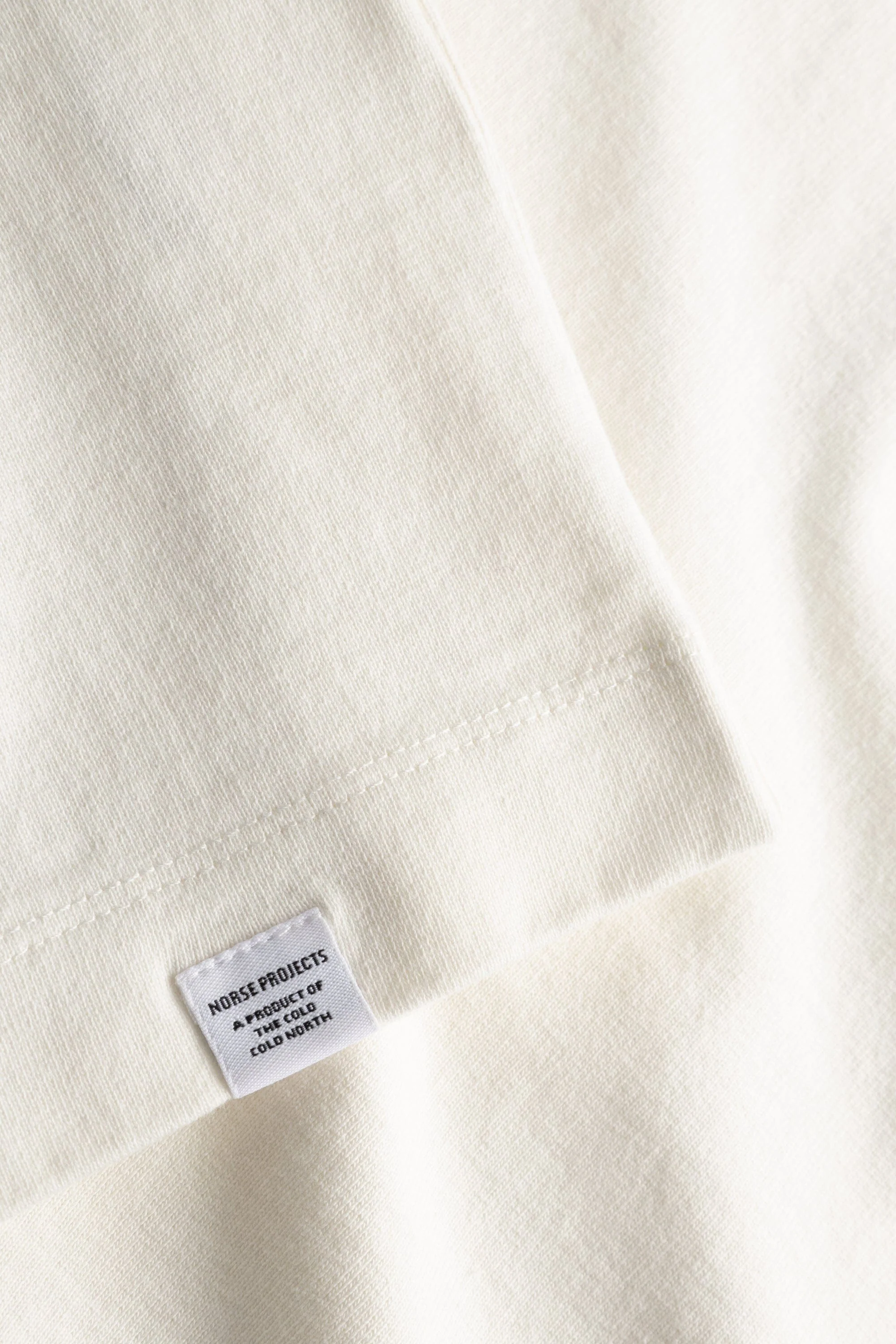 Norse Projects - Isefjord Compact Cotton LS T-shirt - Ecru - Image 5