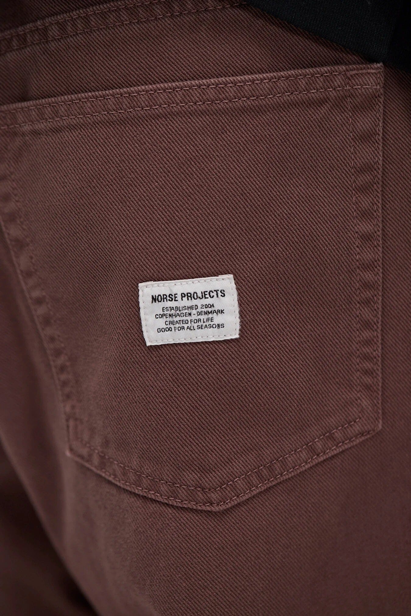 Norse Projects - Korshavn Relaxed 5 Pocket Heavy Twill - Peppercorn - Image 9