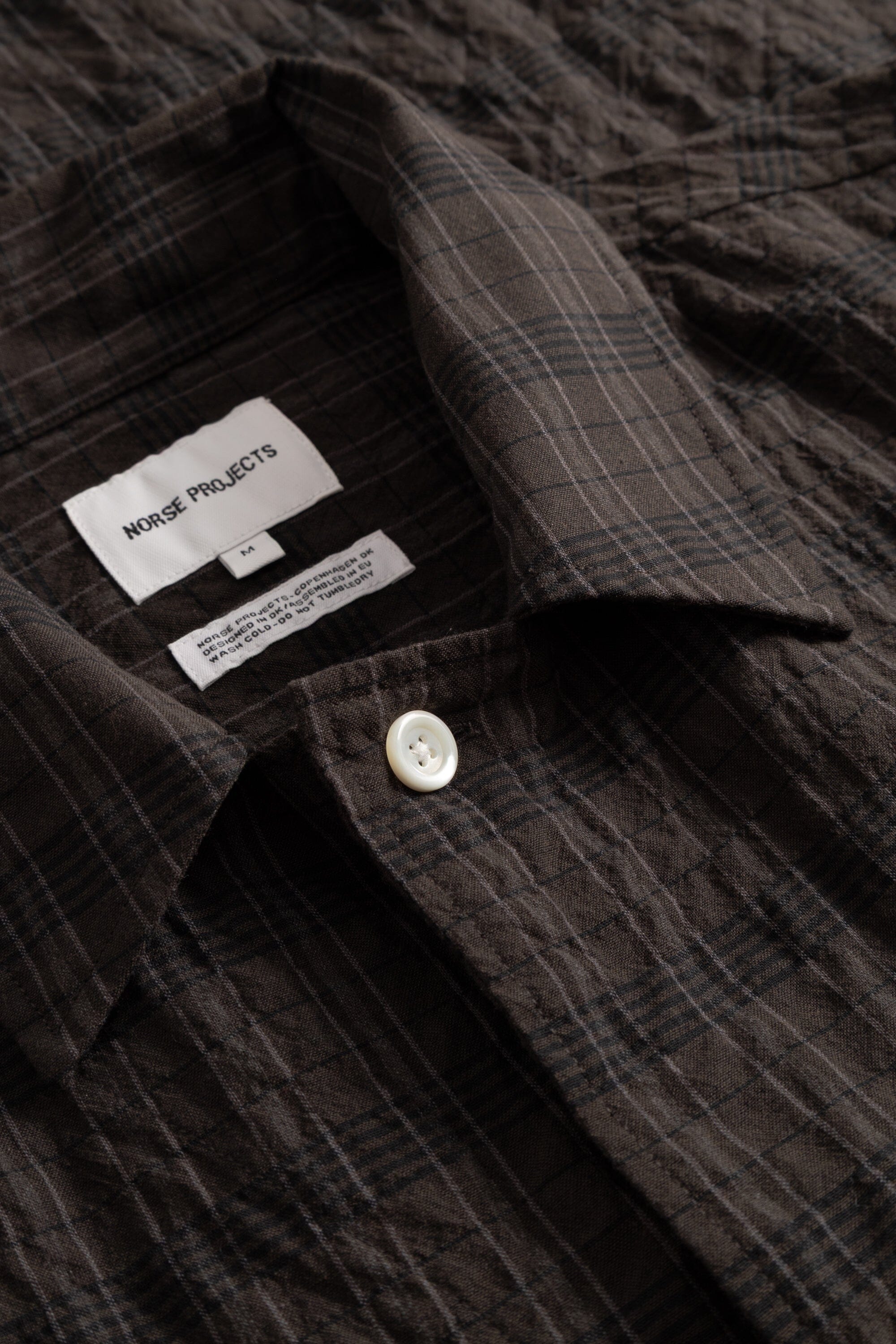 Norse Projects - Mols Hunting Check Shirt - Delicioso Brown - Image 4