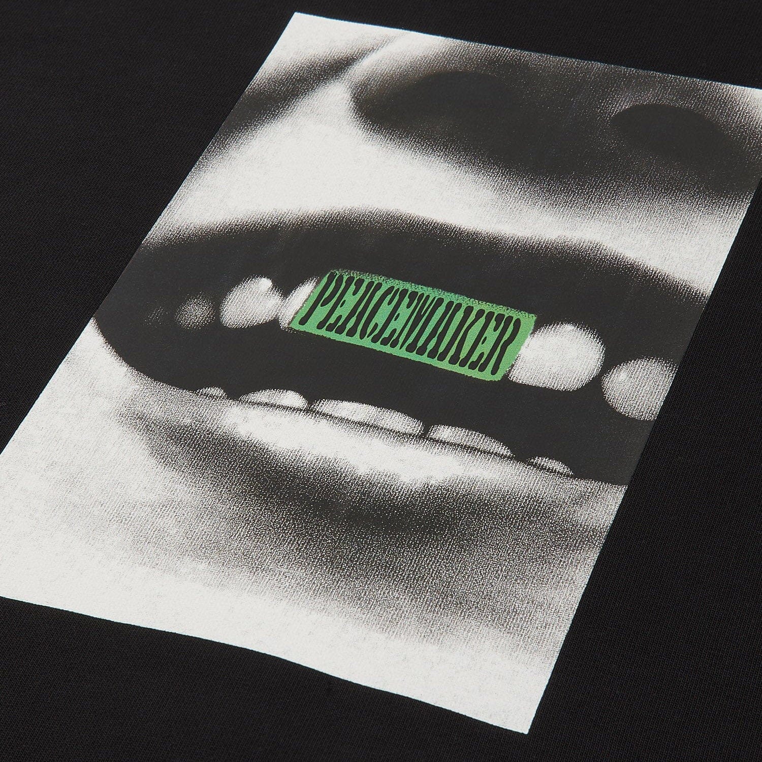 OAMC Peacemaker - Loose Smile Print Crewneck - Black - Image 3