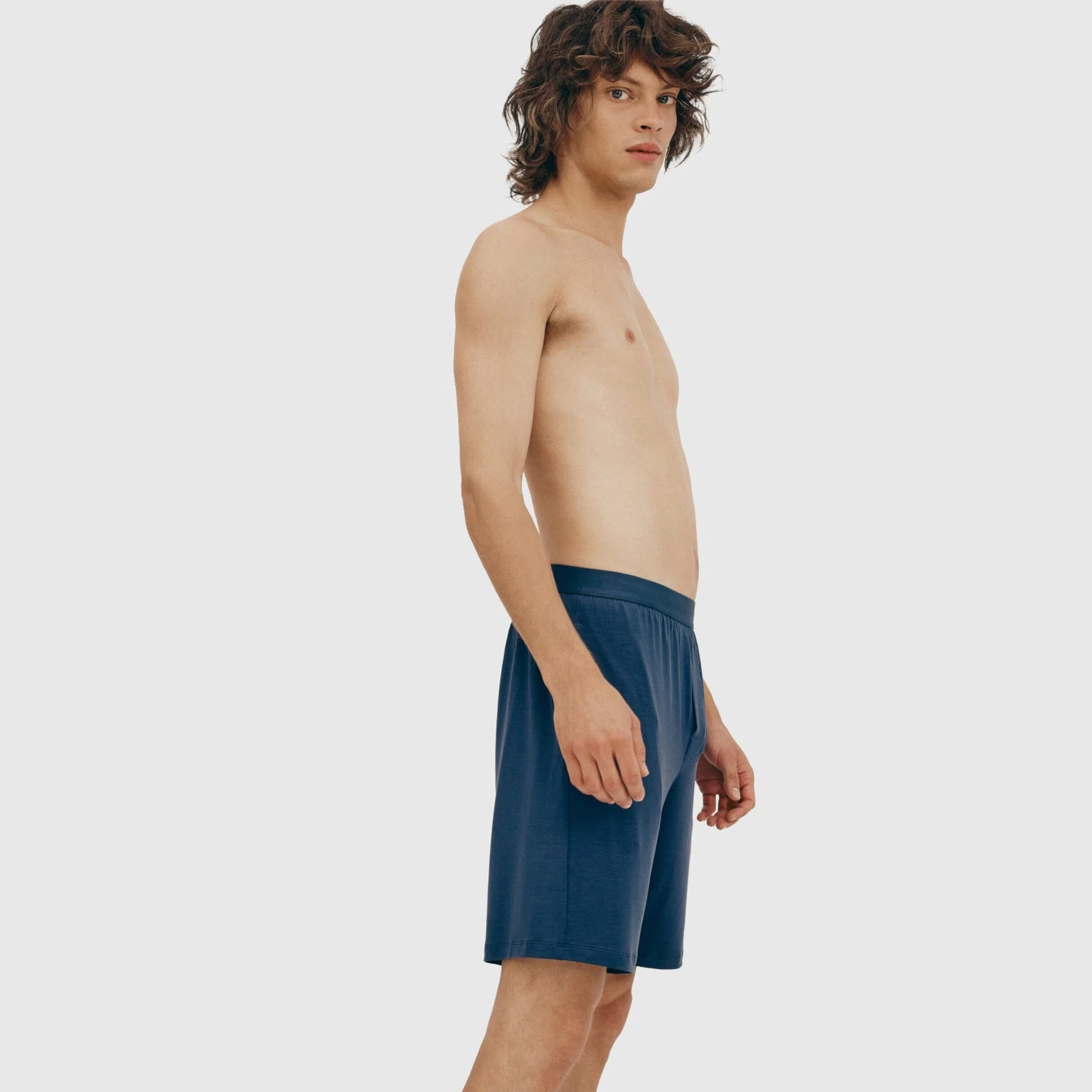 Organic Basics - Soft Touch Underwear Shorts - Midnight Blue - Image 3