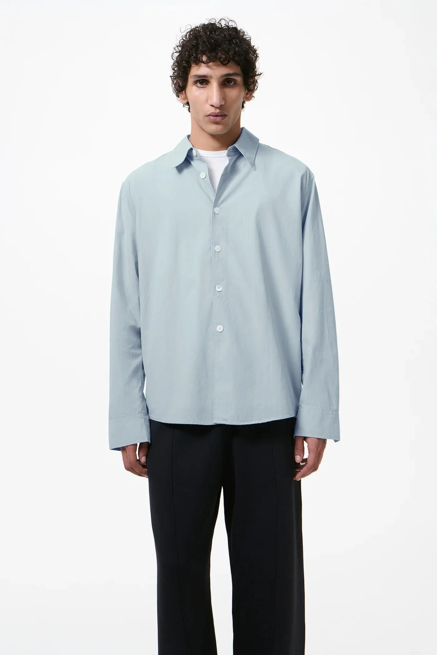 Our Legacy - Beyond Shirt - Powder Blue Liquid Poplin - Image 3