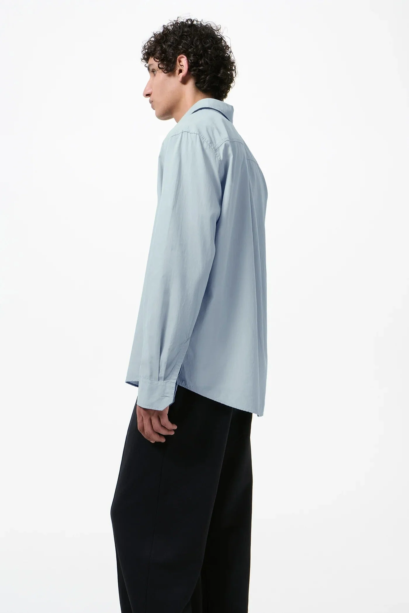 Our Legacy - Beyond Shirt - Powder Blue Liquid Poplin - Image 5