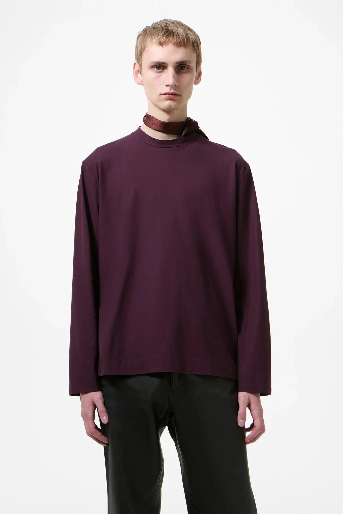 Our Legacy - Box Longsleeve - Damson High Twist Jersey - Image 3