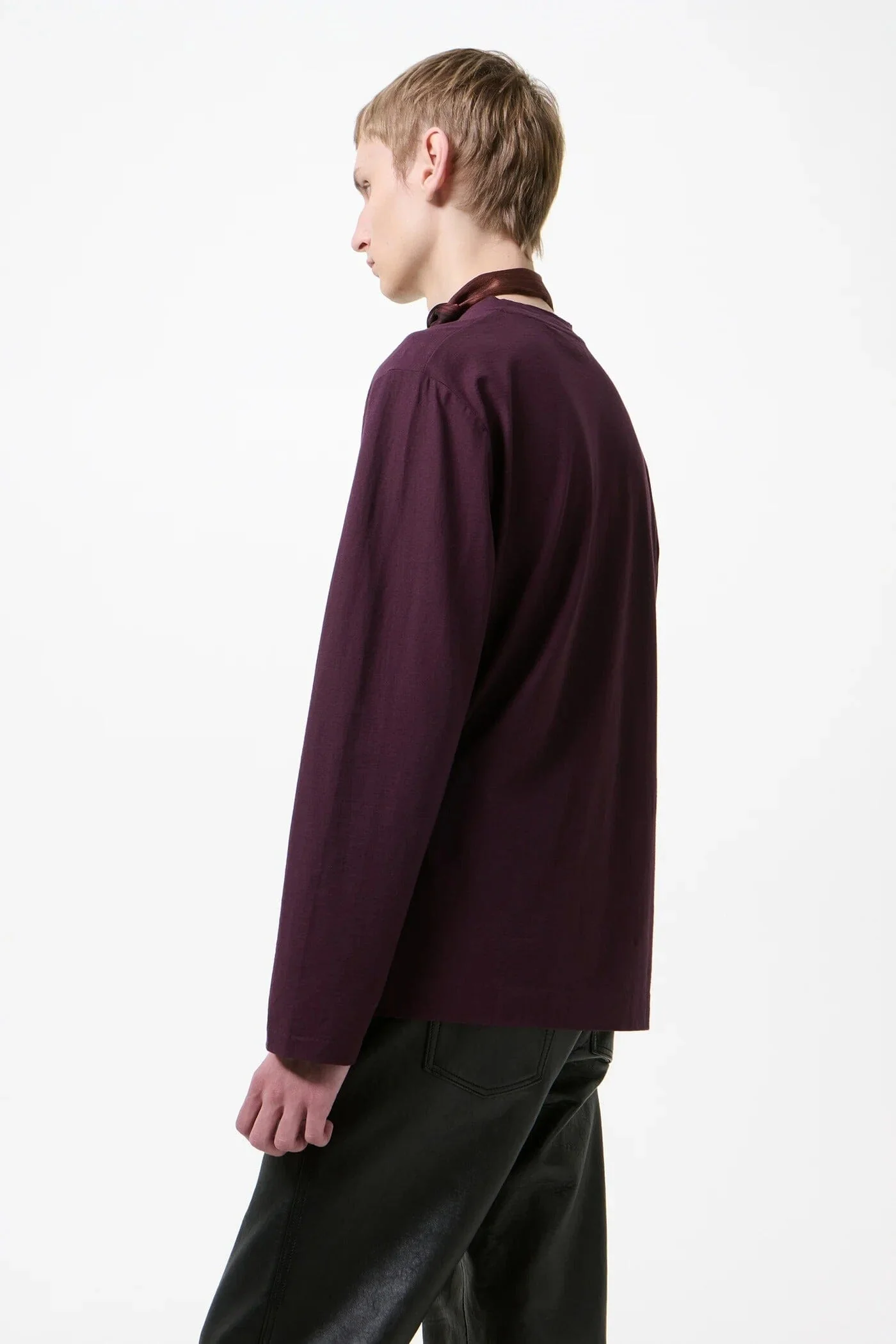 Our Legacy - Box Longsleeve - Damson High Twist Jersey - Image 4
