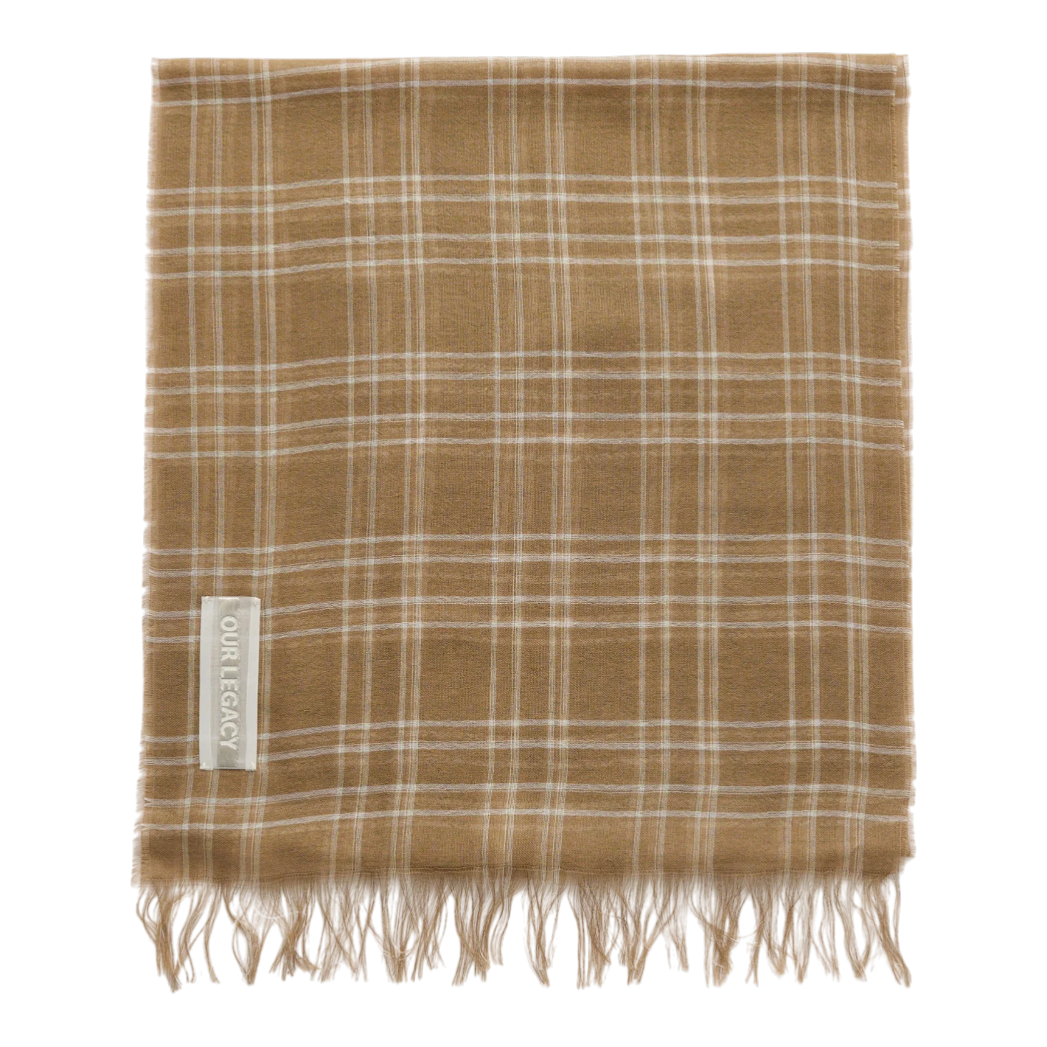 Our Legacy - Cottage Scarf - Walnut Grid Sparse Tencel