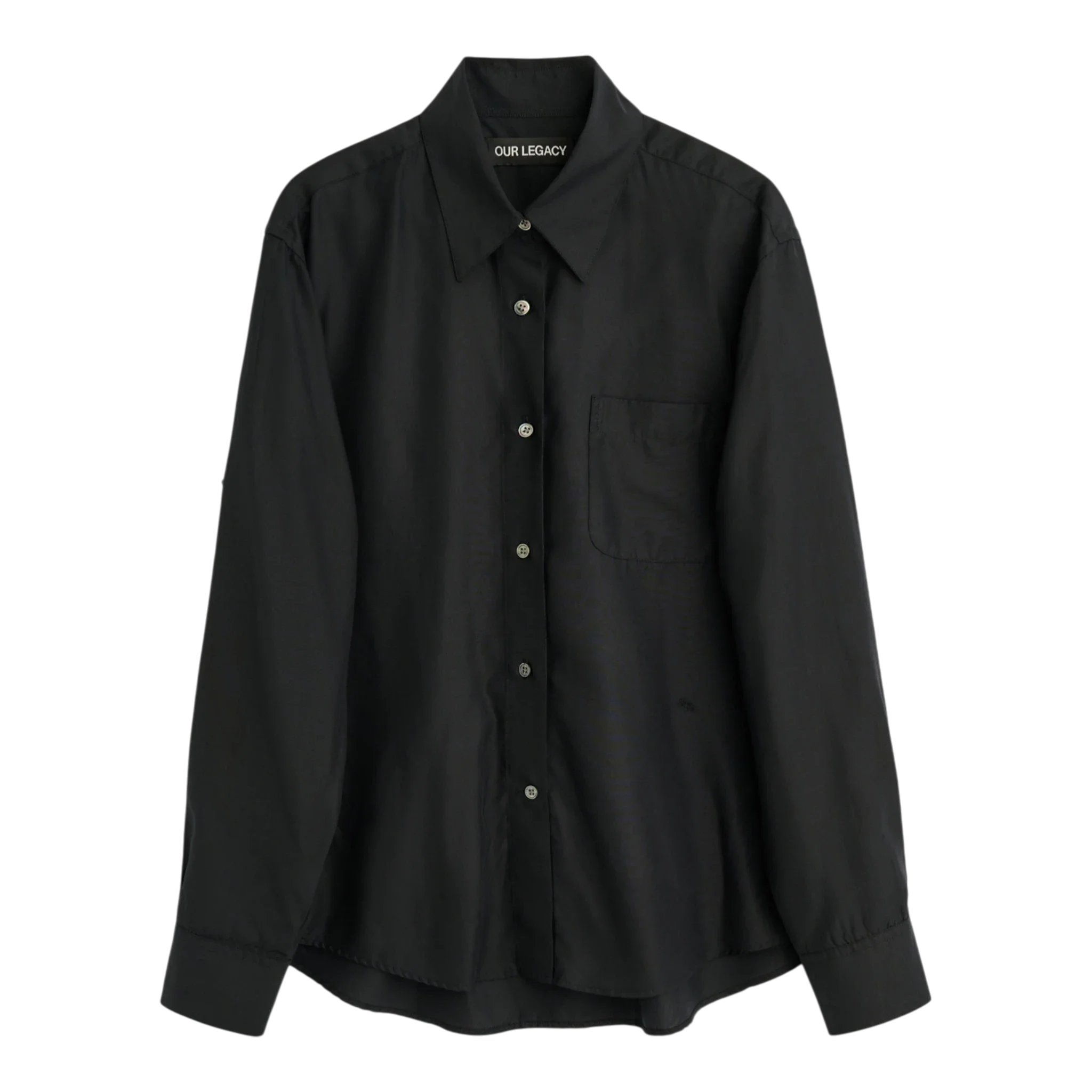 Our Legacy - Forever Shirt - Black Liquid Tencel