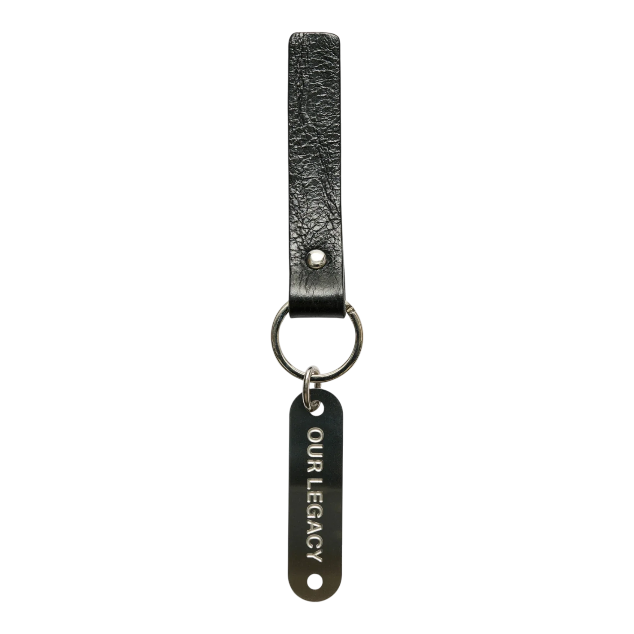 Our Legacy - Ring Keyring - Black Leather