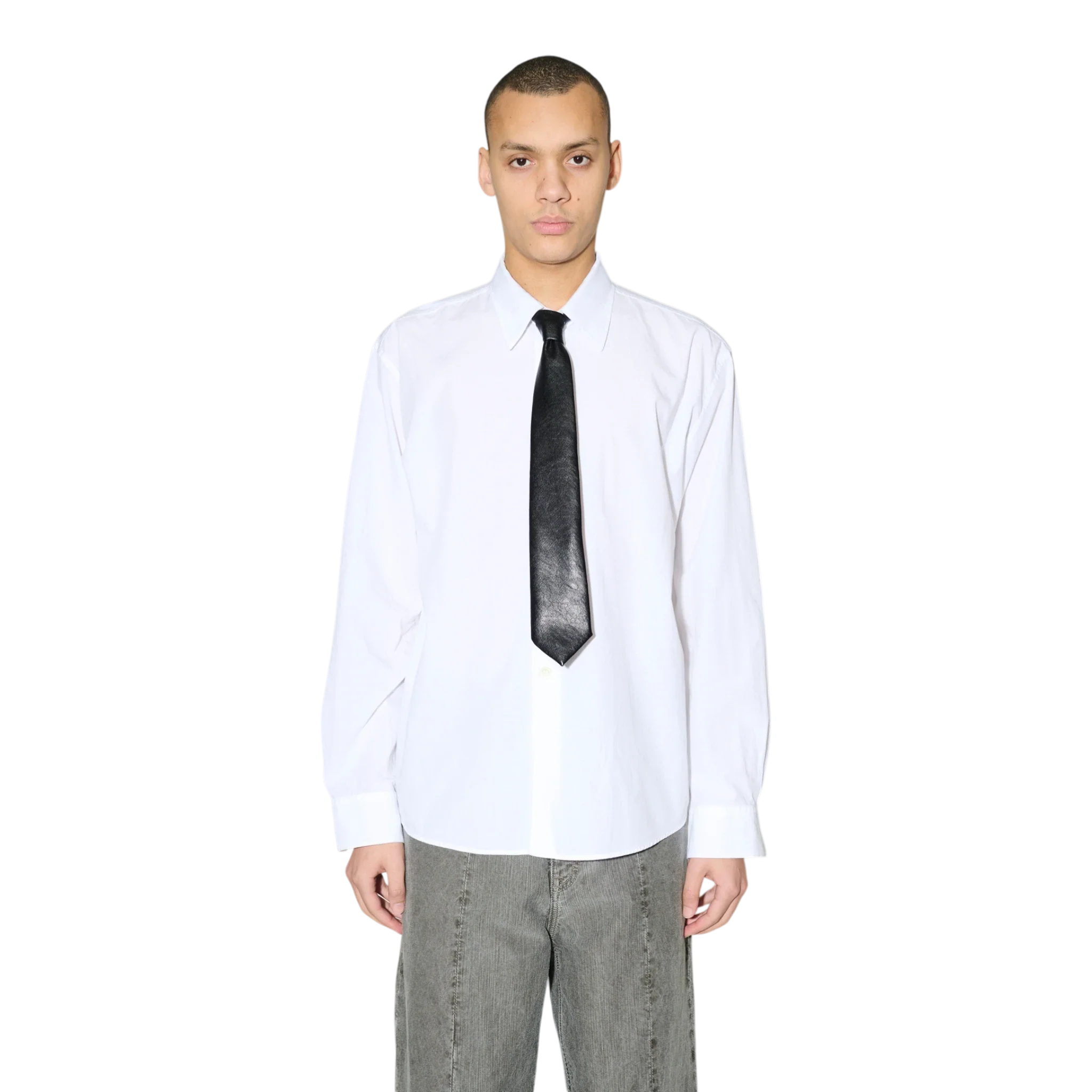 Our Legacy - Tie - Black Real Fake Leather
