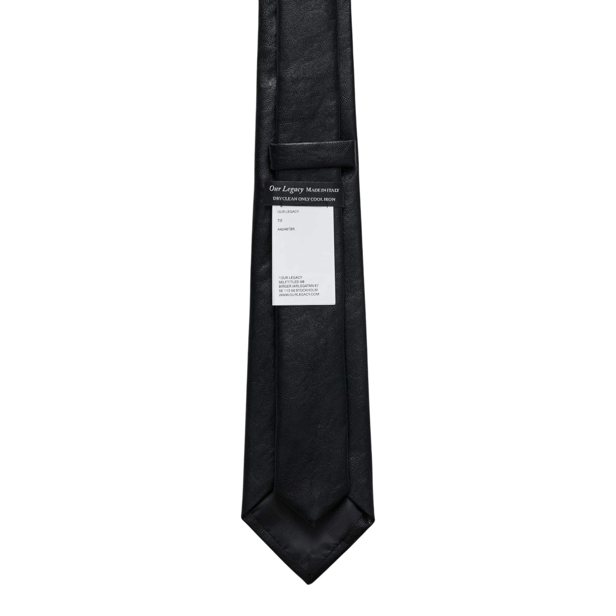 Our Legacy - Tie - Black Real Fake Leather - Image 4