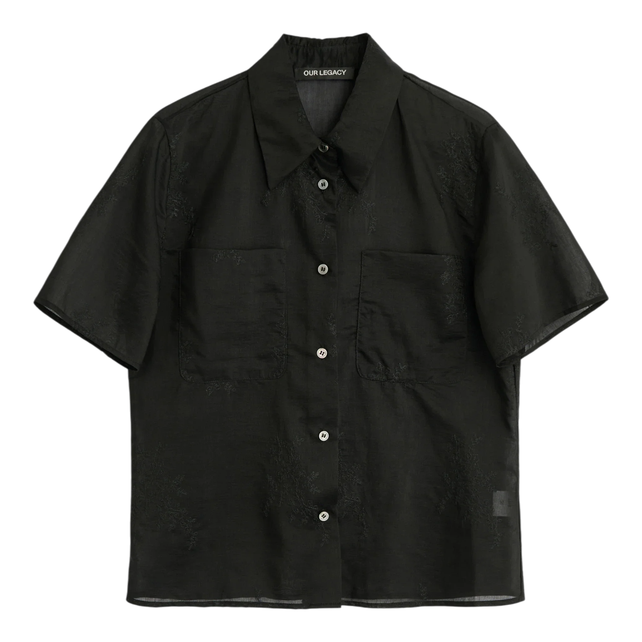 Our Legacy - X-Ray Shirt - Noir Bloom Ethereal Veil