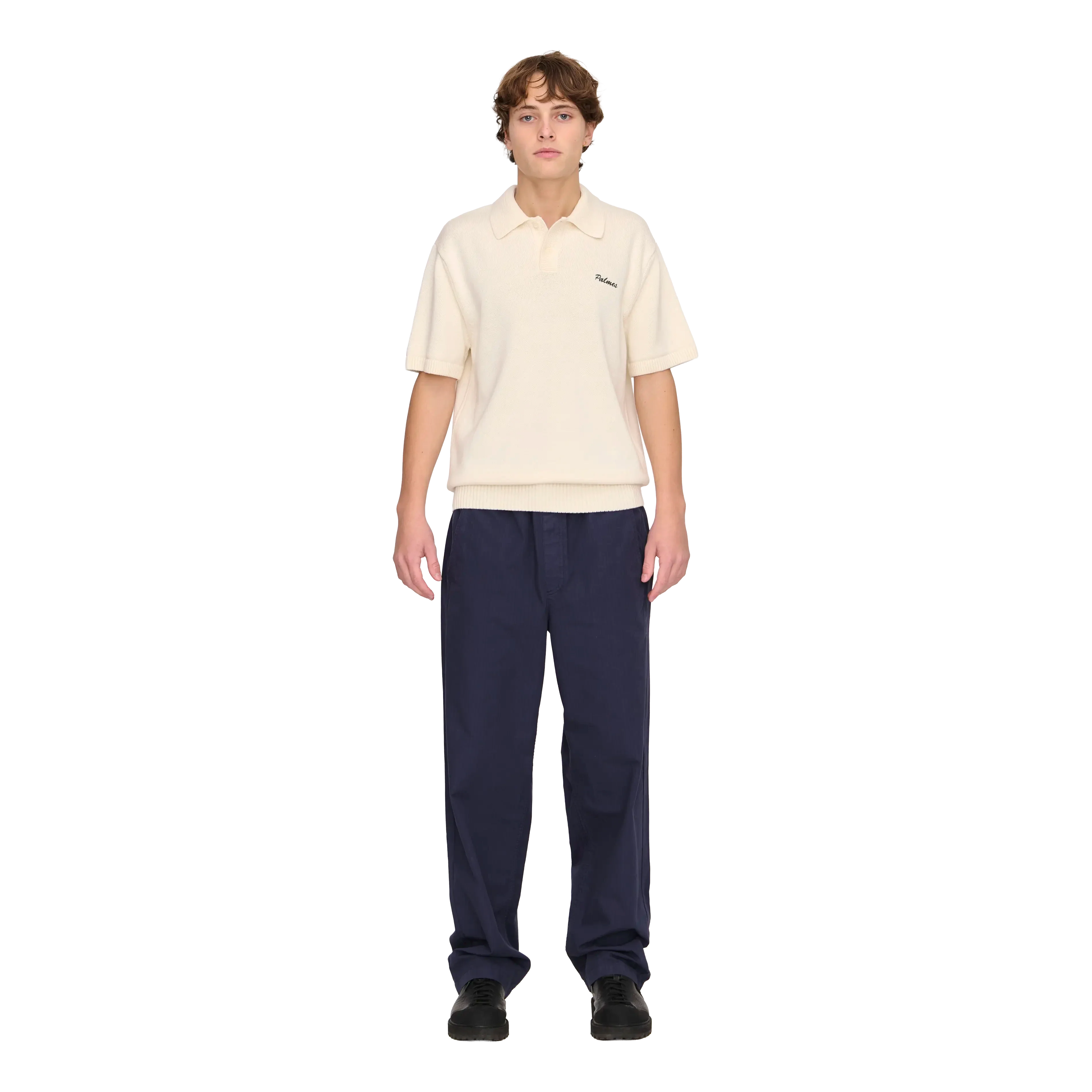Palmes - Cotton Knit Polo - Off-White - Image 2