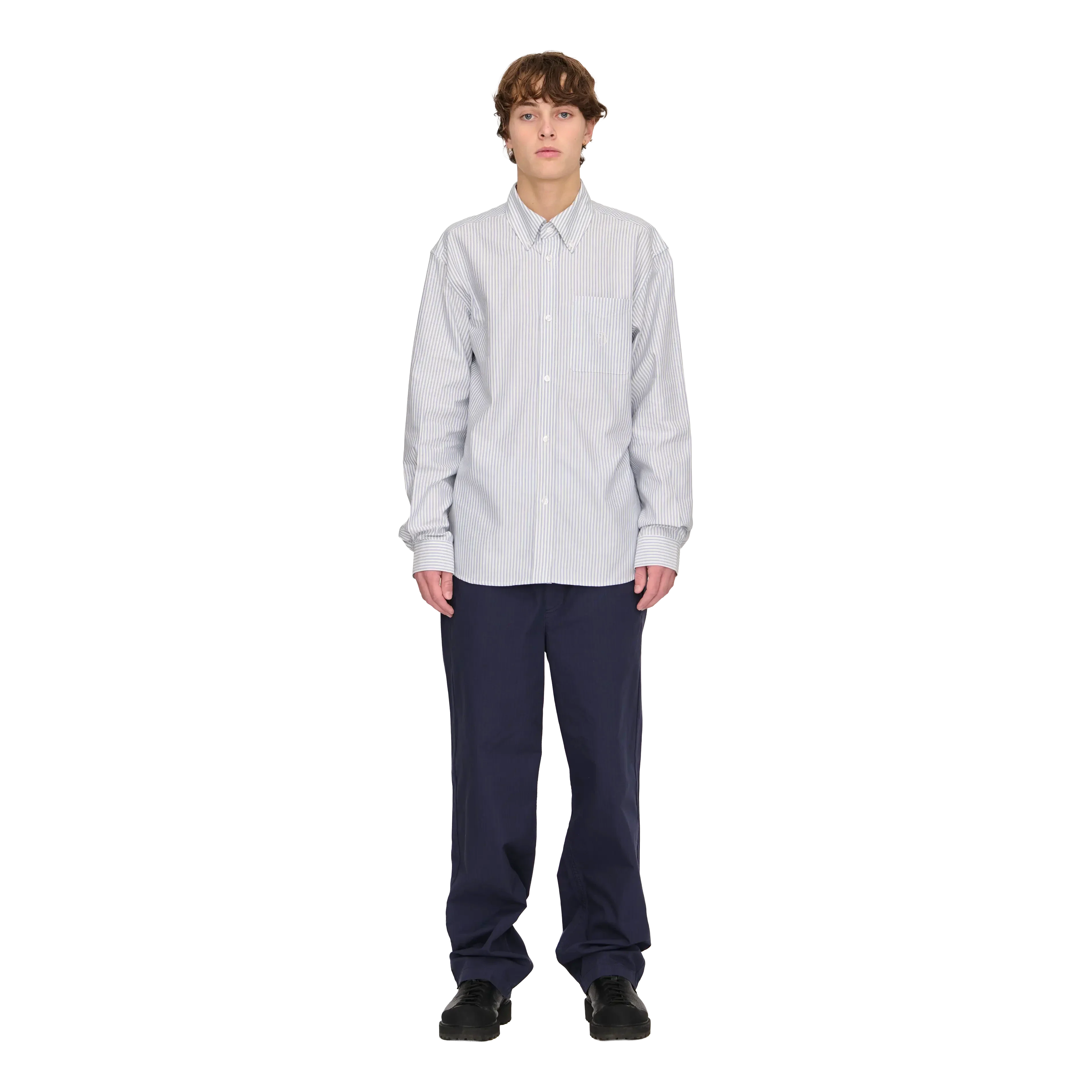 Palmes - Deuce Oxford Shirt - Light Blue Stripe